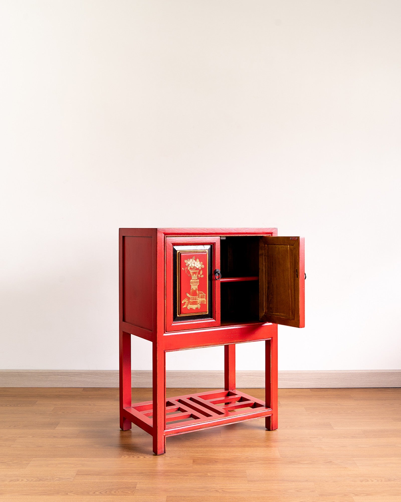 Hand-Painted Eastern Heritage Cabinet - Reproduction