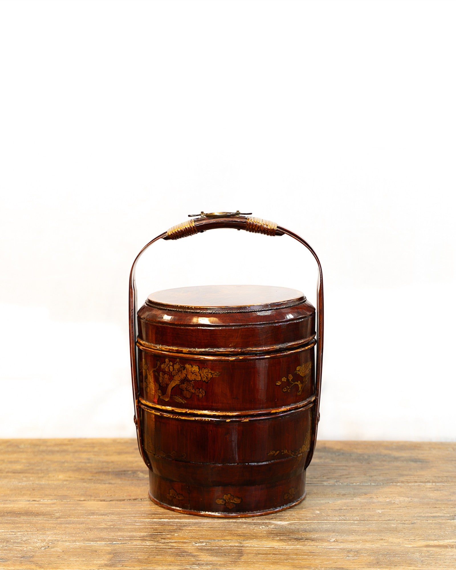 Vintage Hand-Painted Food Basket