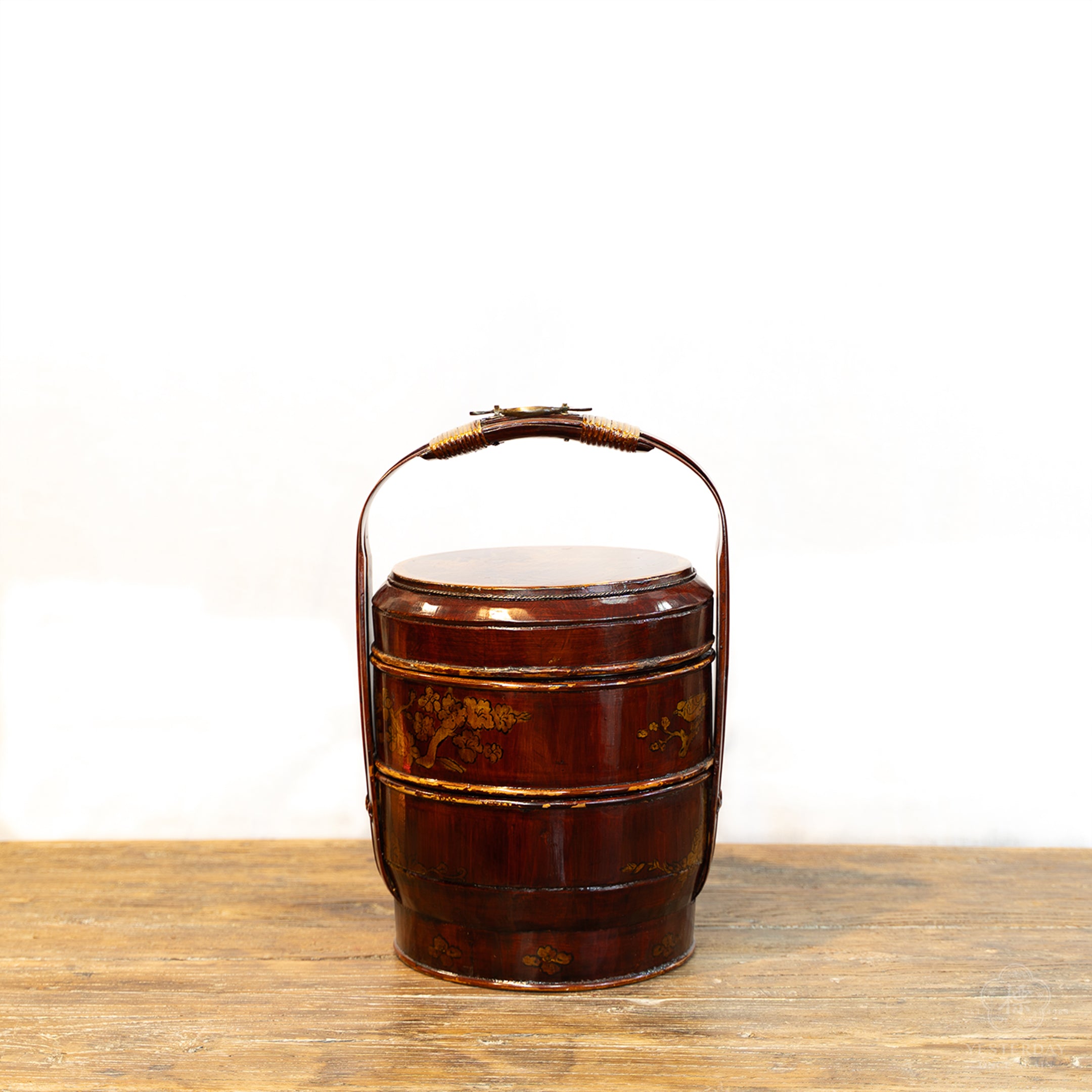 Vintage Hand-Painted Food Basket