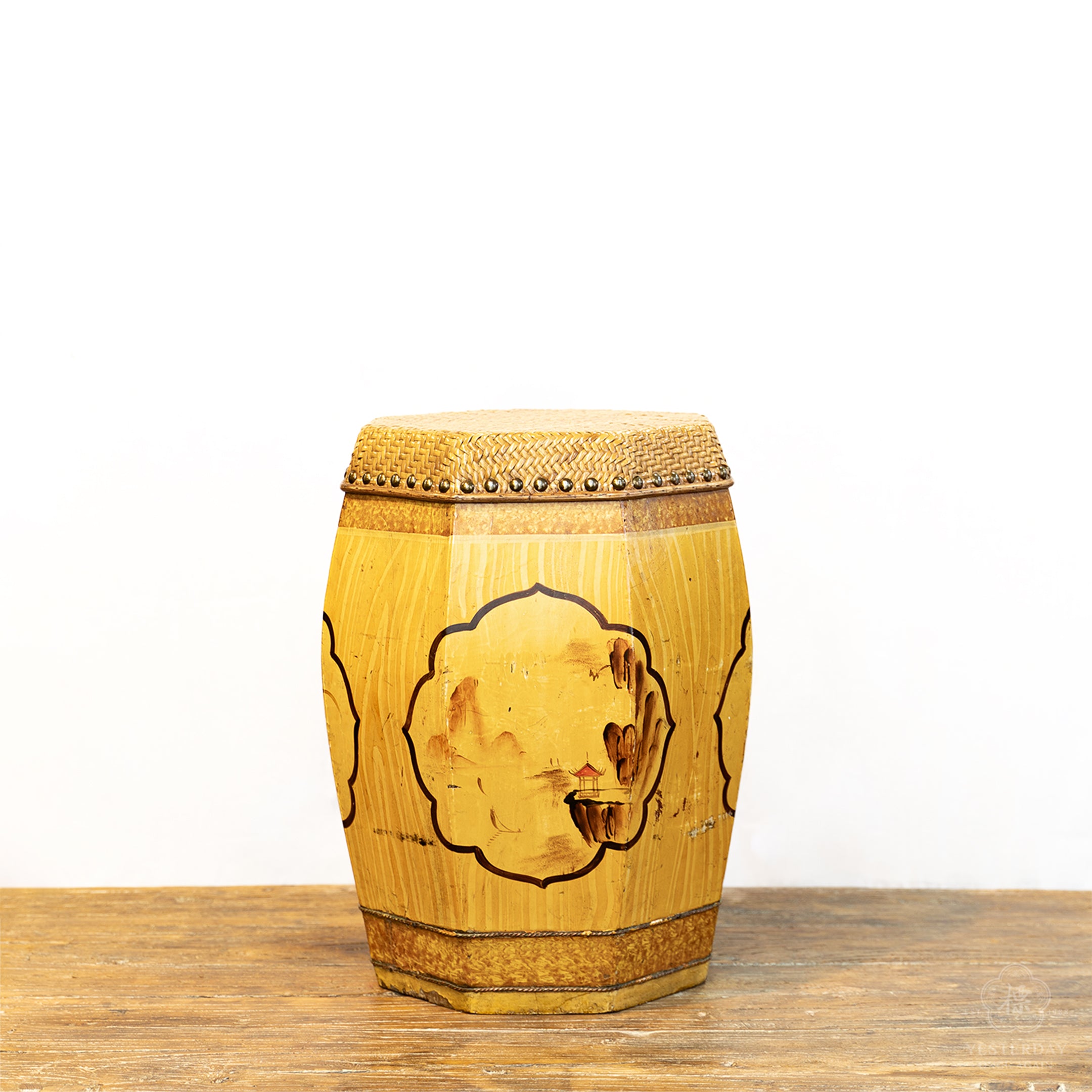 Antique Grain Storage Stool