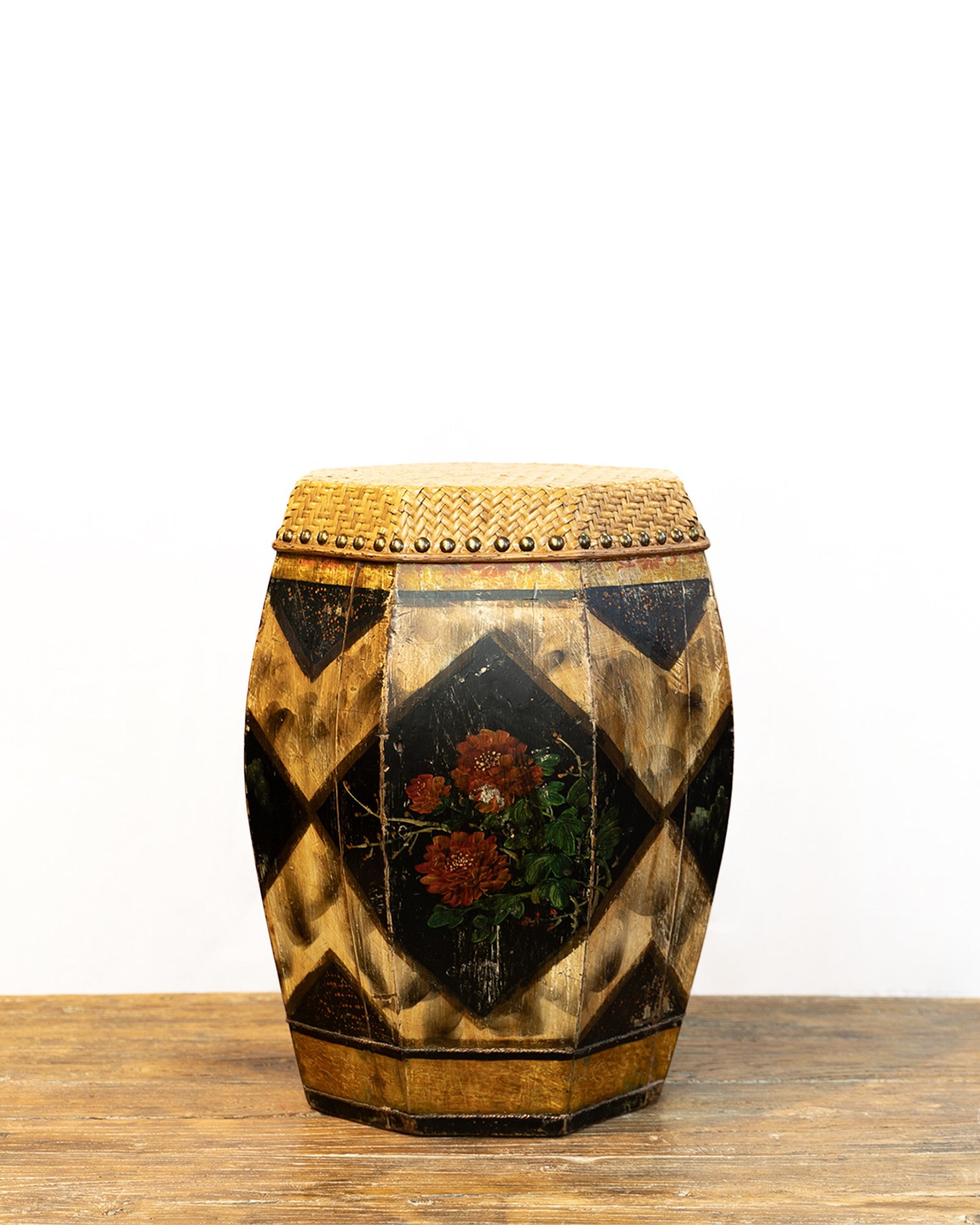 Antique Grain Storage Stool