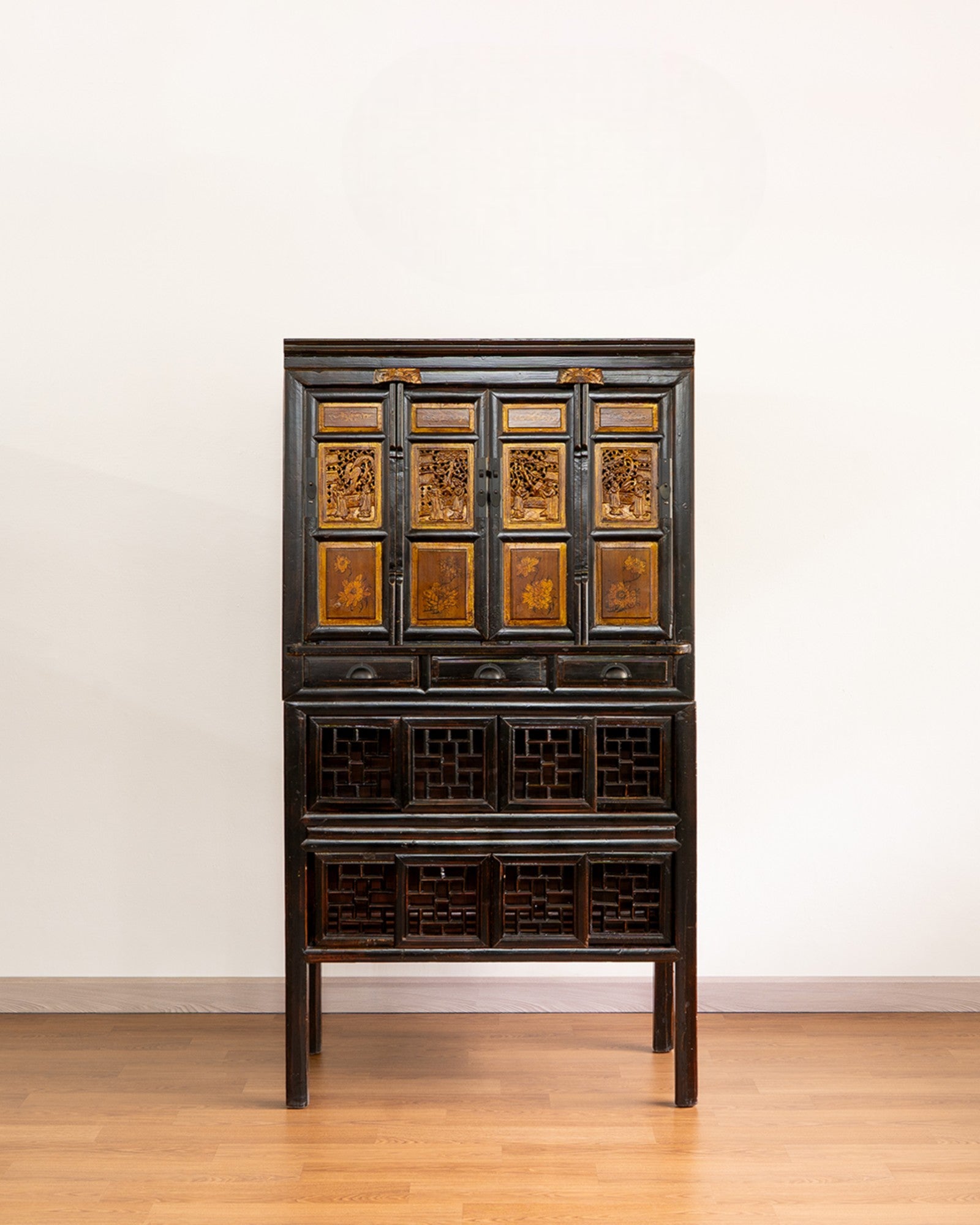 Chinese Antique Two-Tier Kitchen Cabinet