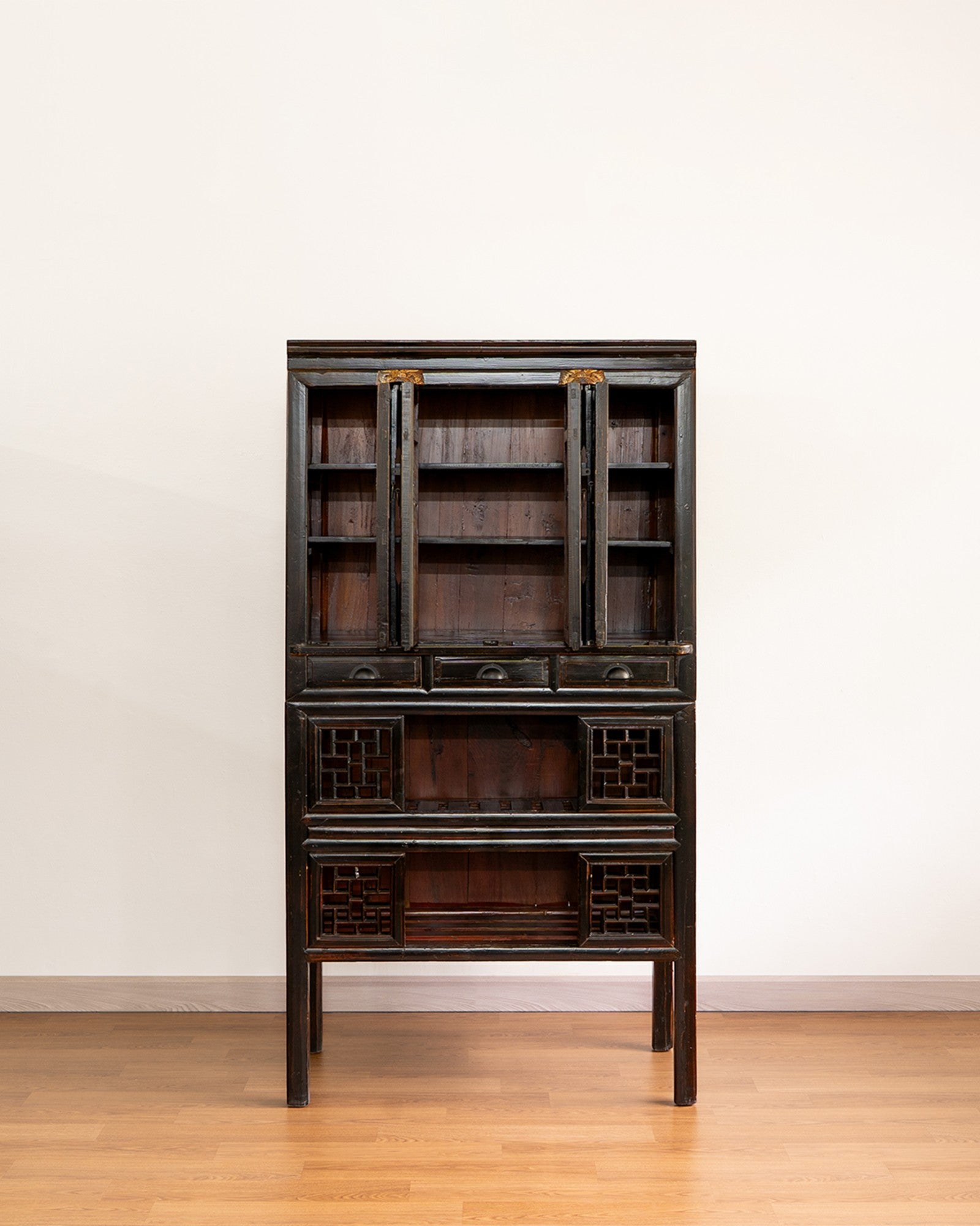 Chinese Antique Two-Tier Kitchen Cabinet
