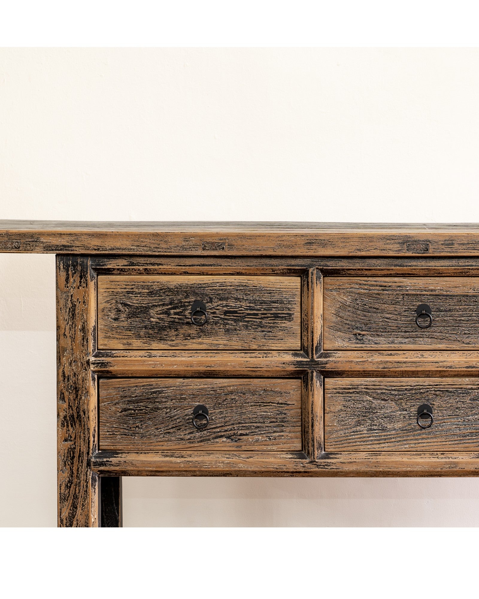Newly Made Rustic Fir Wood Console Table