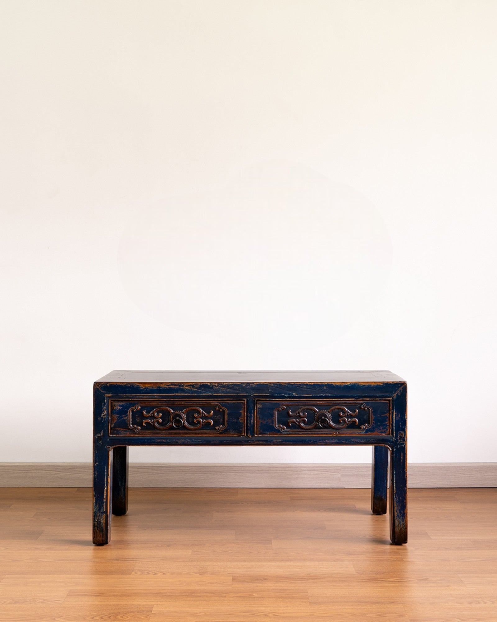 Chinese Antique Two Drawers Low Table