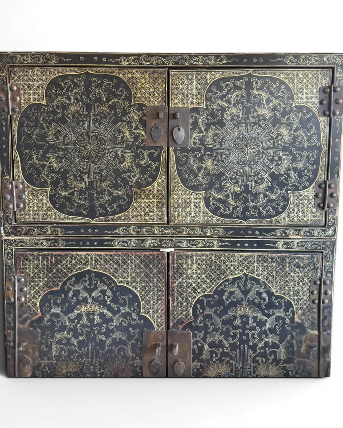 Antique Chinese Lacquered Storage Cabinet - Surround Living - 4