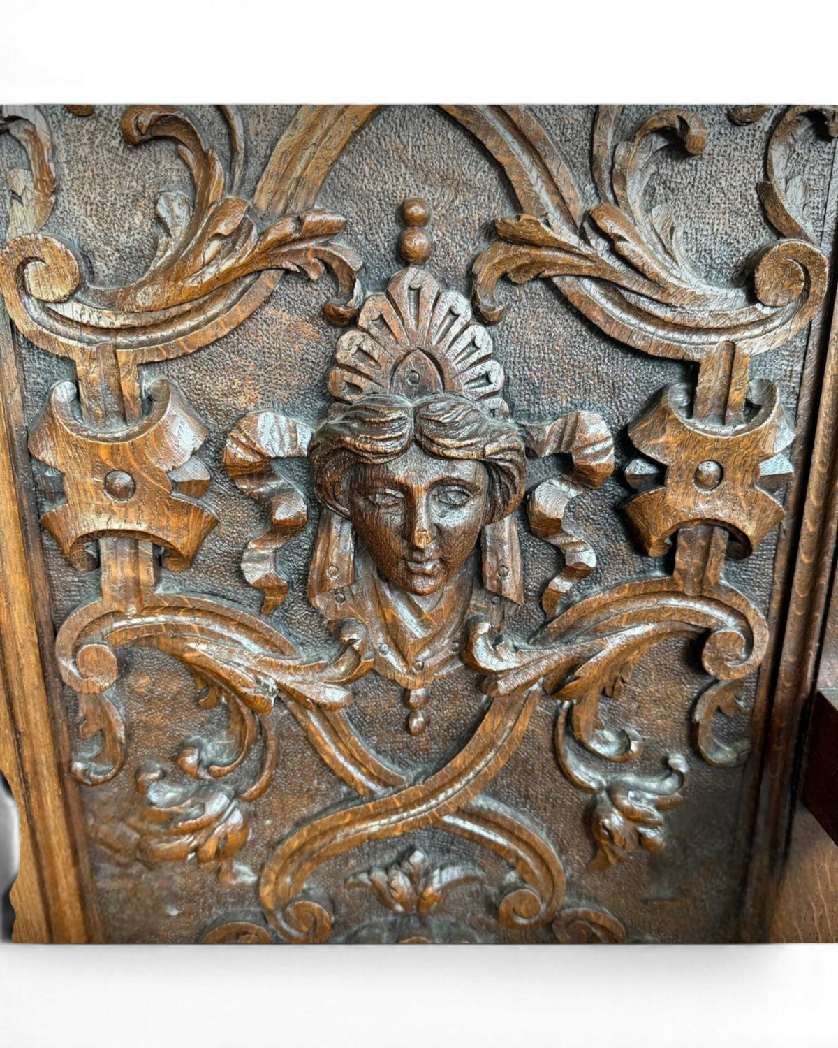 Antique Oak Carved Hall-bench - Surround Living - 7