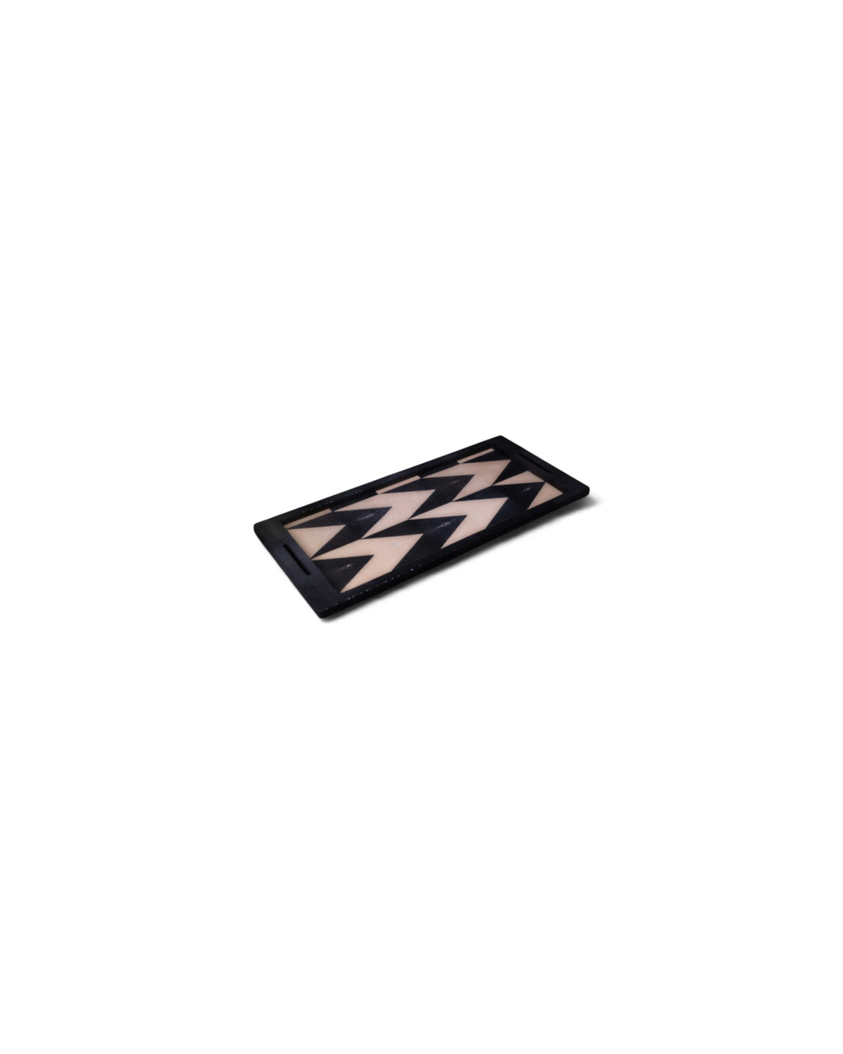 Manu Tray – Medium (Shagreen-Stingray Leather) - Black - Surround Living - 1