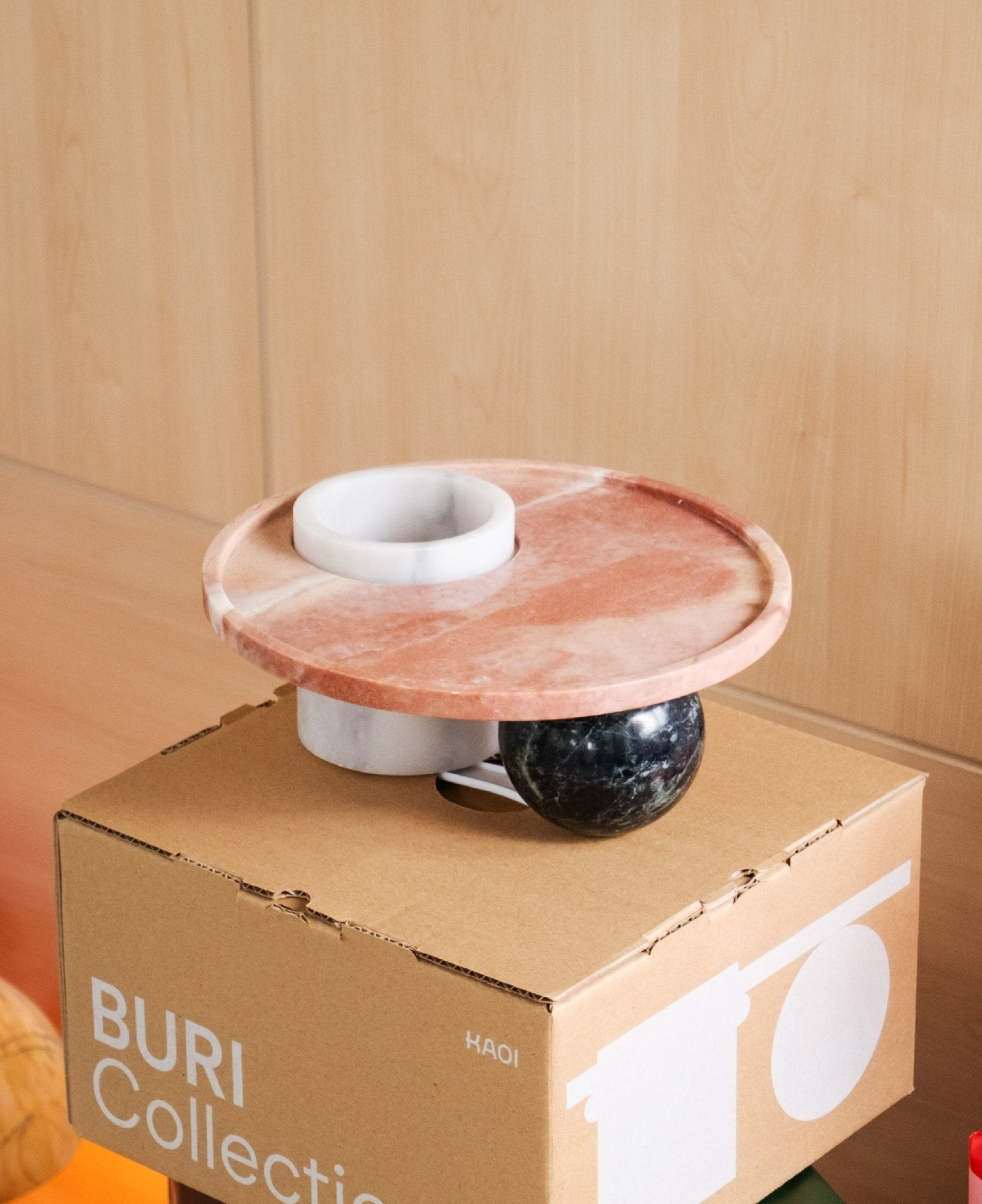 The Buri Vase - Tray in Pink - Surround Living - 2