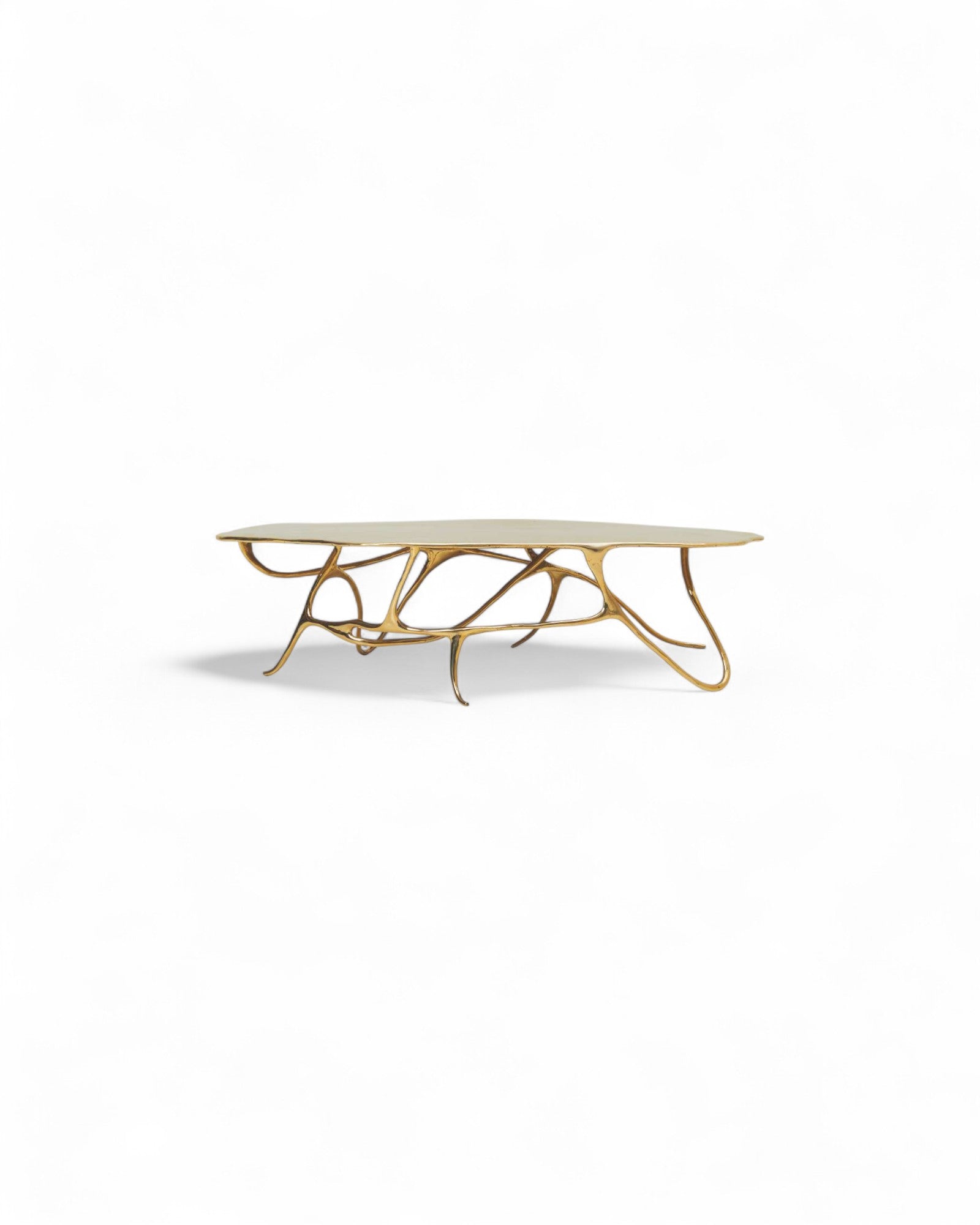 Ink Coffee Table - Polished Brass