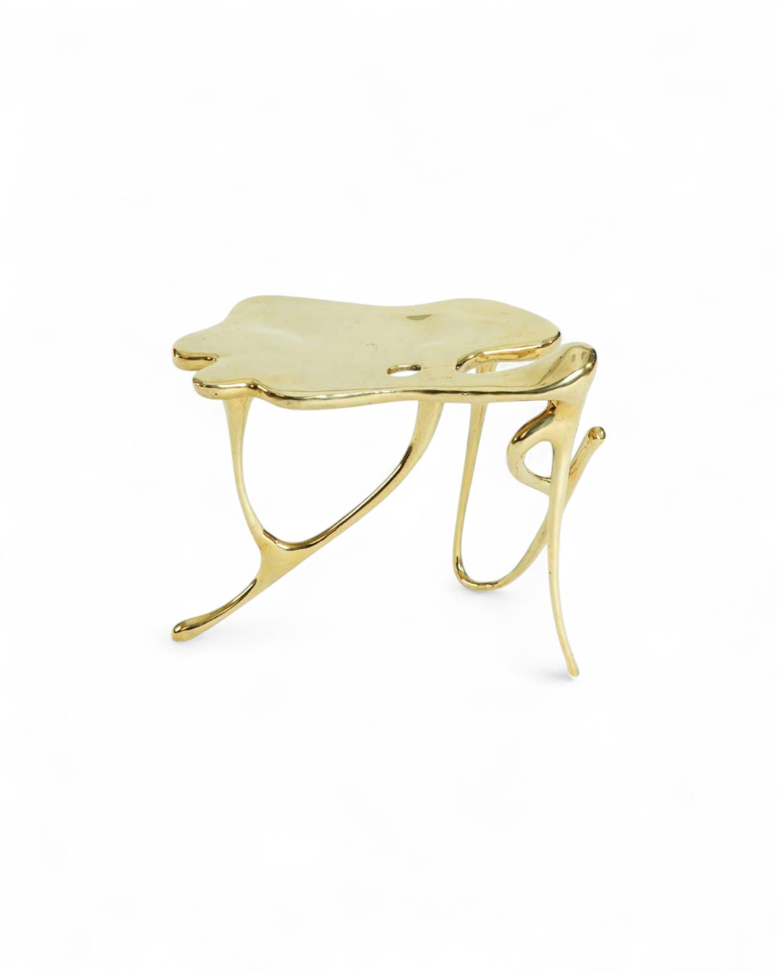 Side Table - Polished Brass