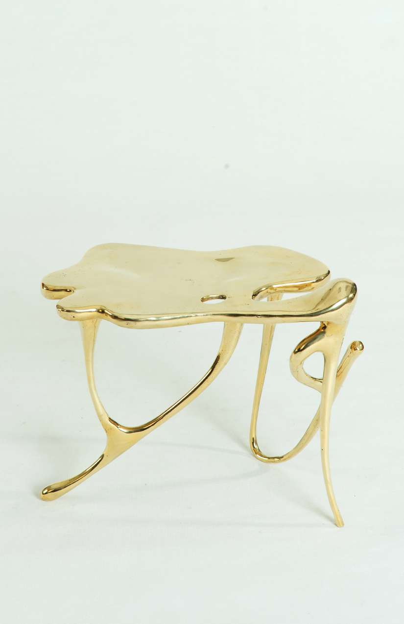 Side Table - Polished Brass