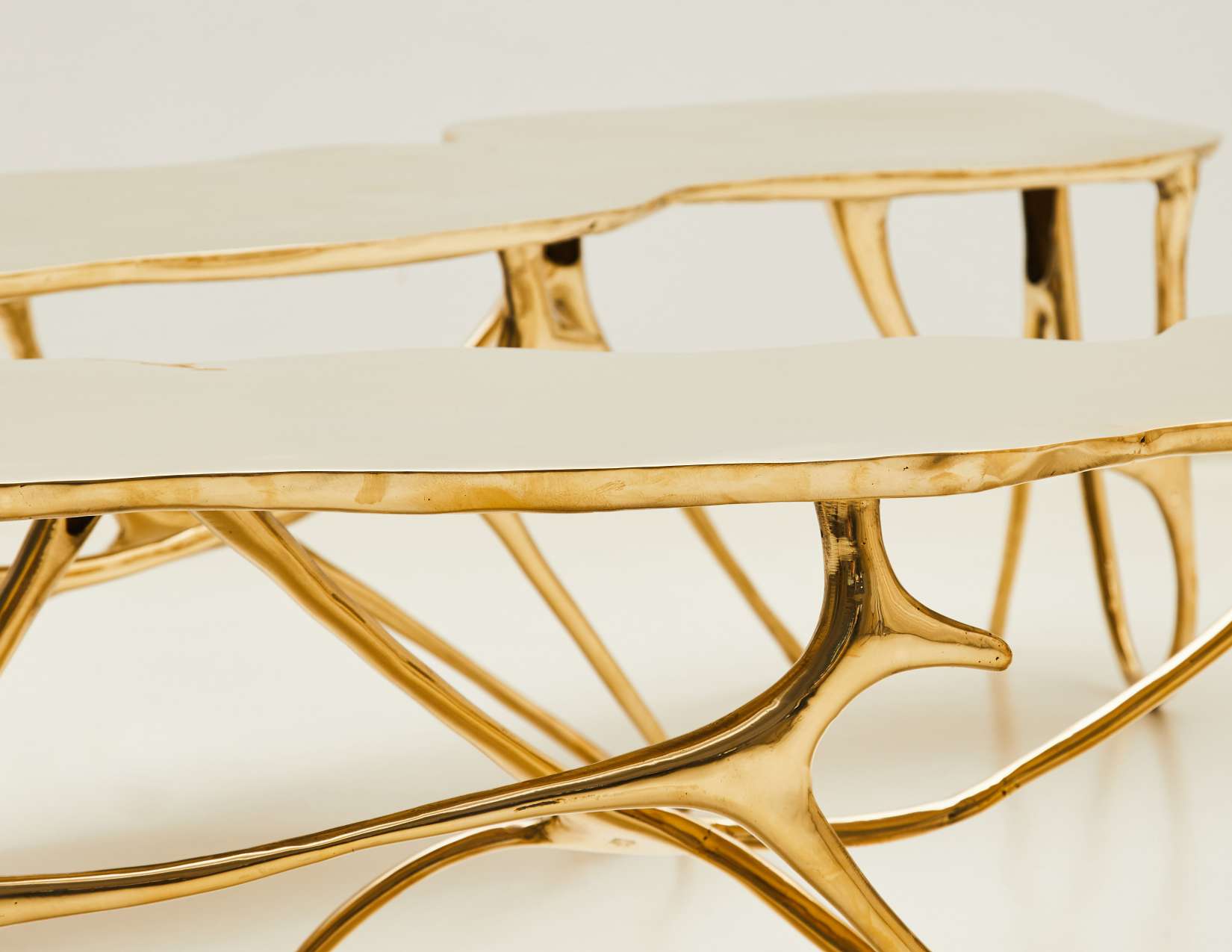 Ink Bench Brass Top M0170 - Gold