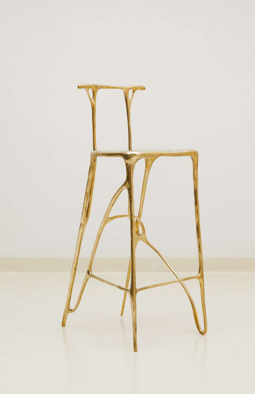 Ink Bar Stool - Gold