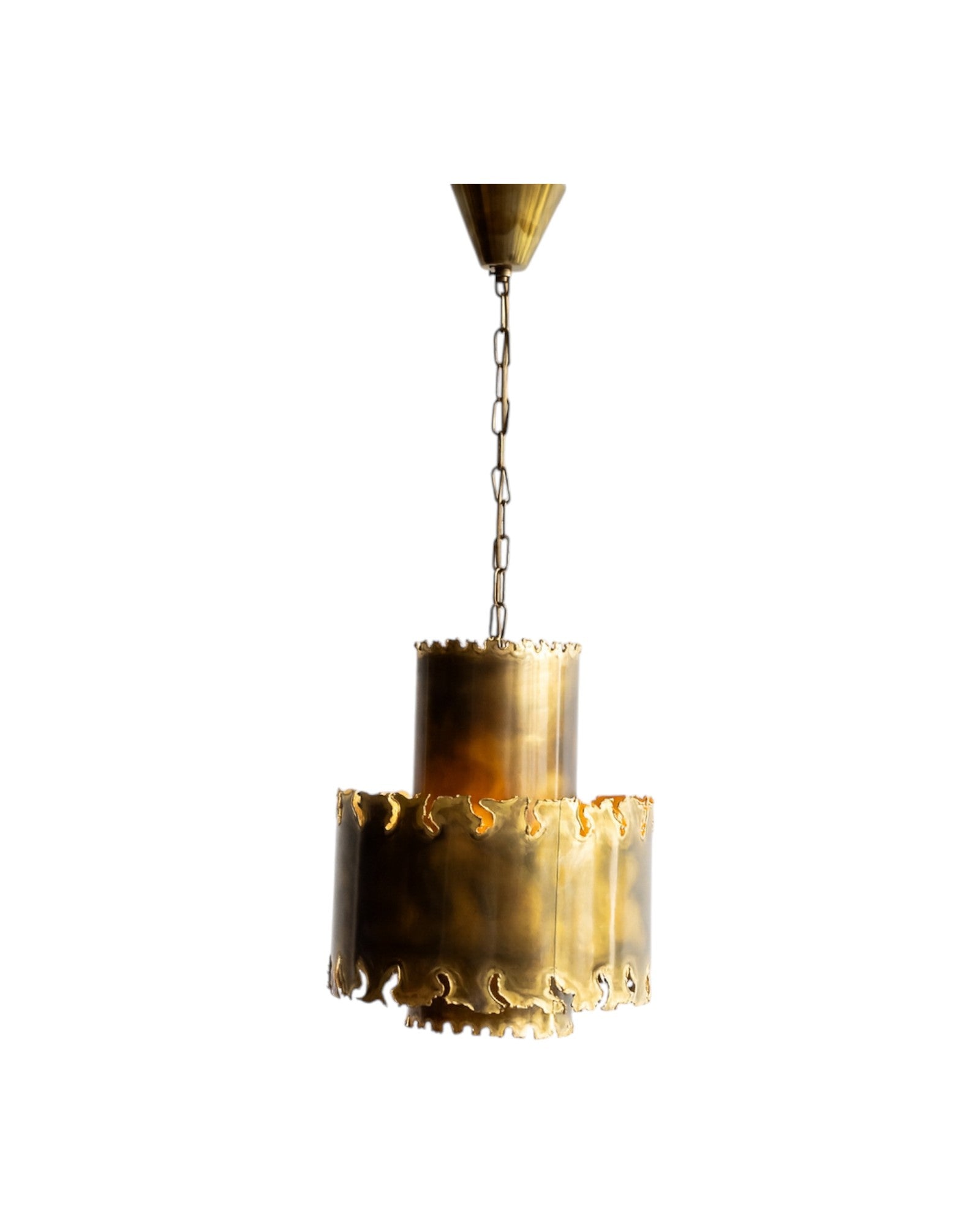 Mid-Century Modern Brutalist Pendant Light by Svend Aage Holm Sørensen