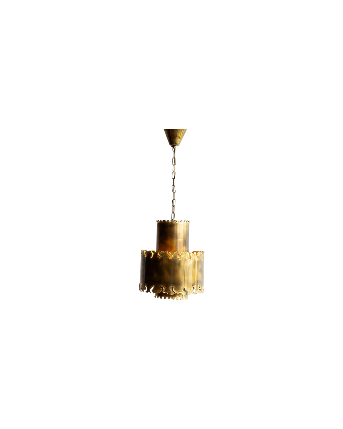 Mid-Century Modern Brutalist Pendant Light by Svend Aage Holm Sørensen