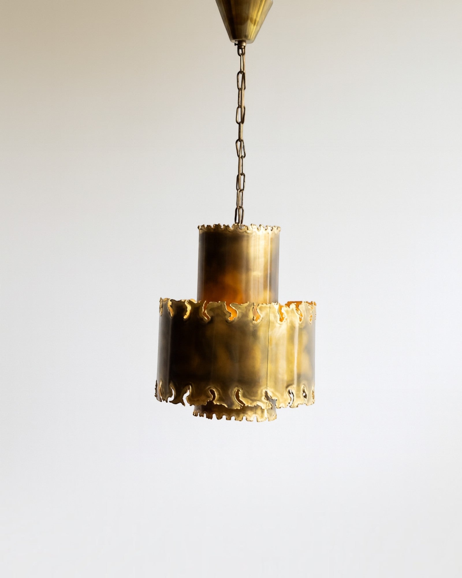 Mid-Century Modern Brutalist Pendant Light by Svend Aage Holm Sørensen