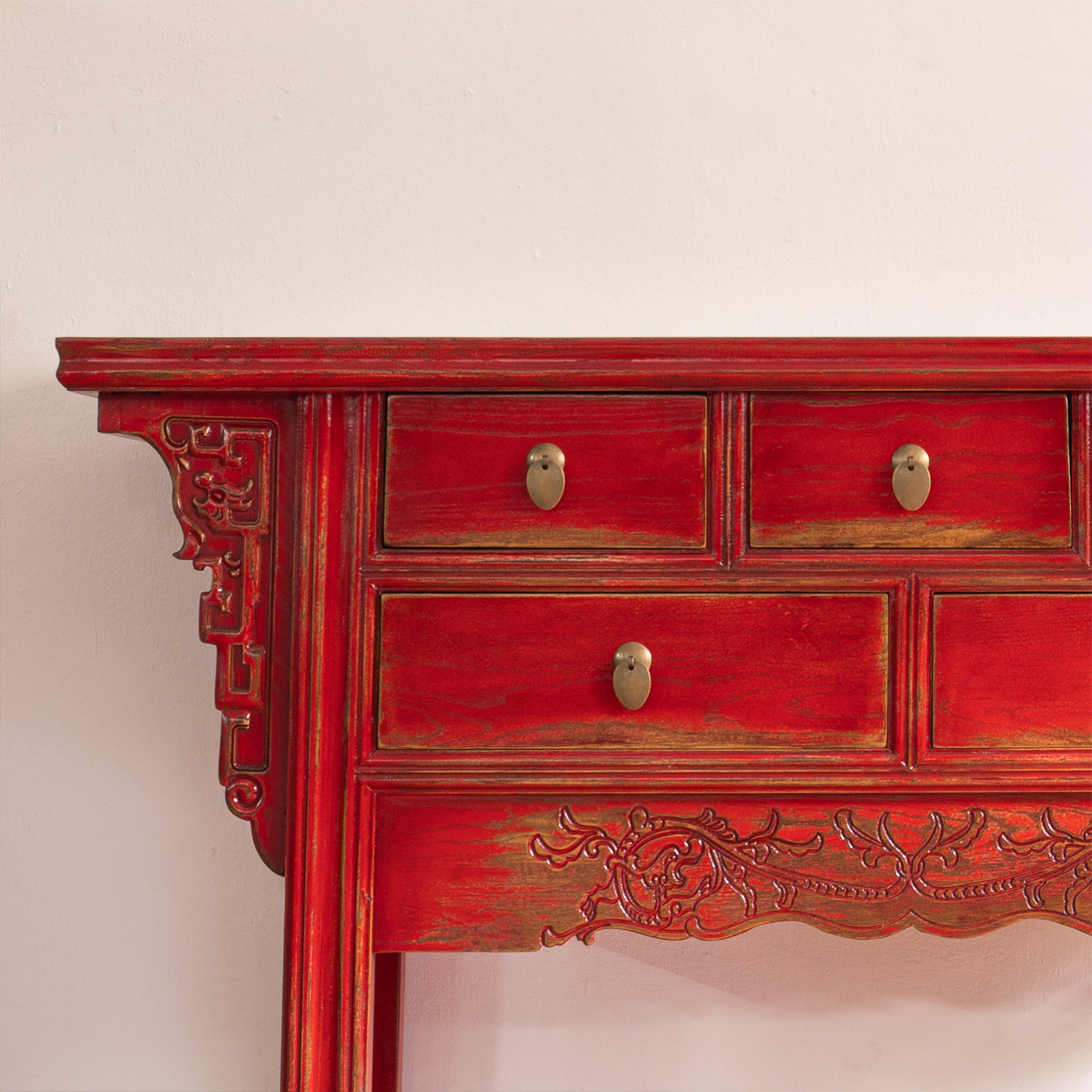 Chinese Heritage 5-Drawer Desk