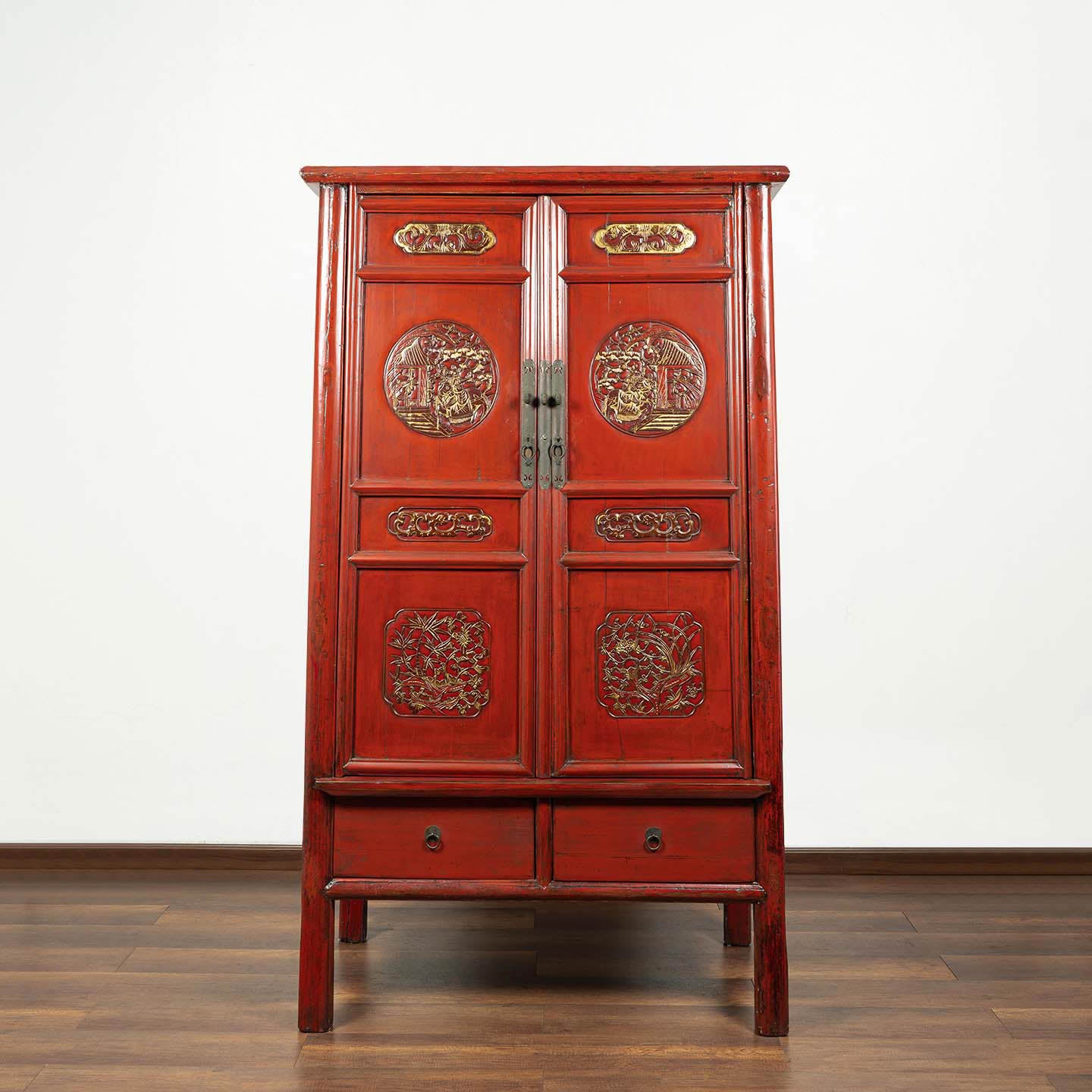 Ornate Jiangxi Antique Storage Cabinet