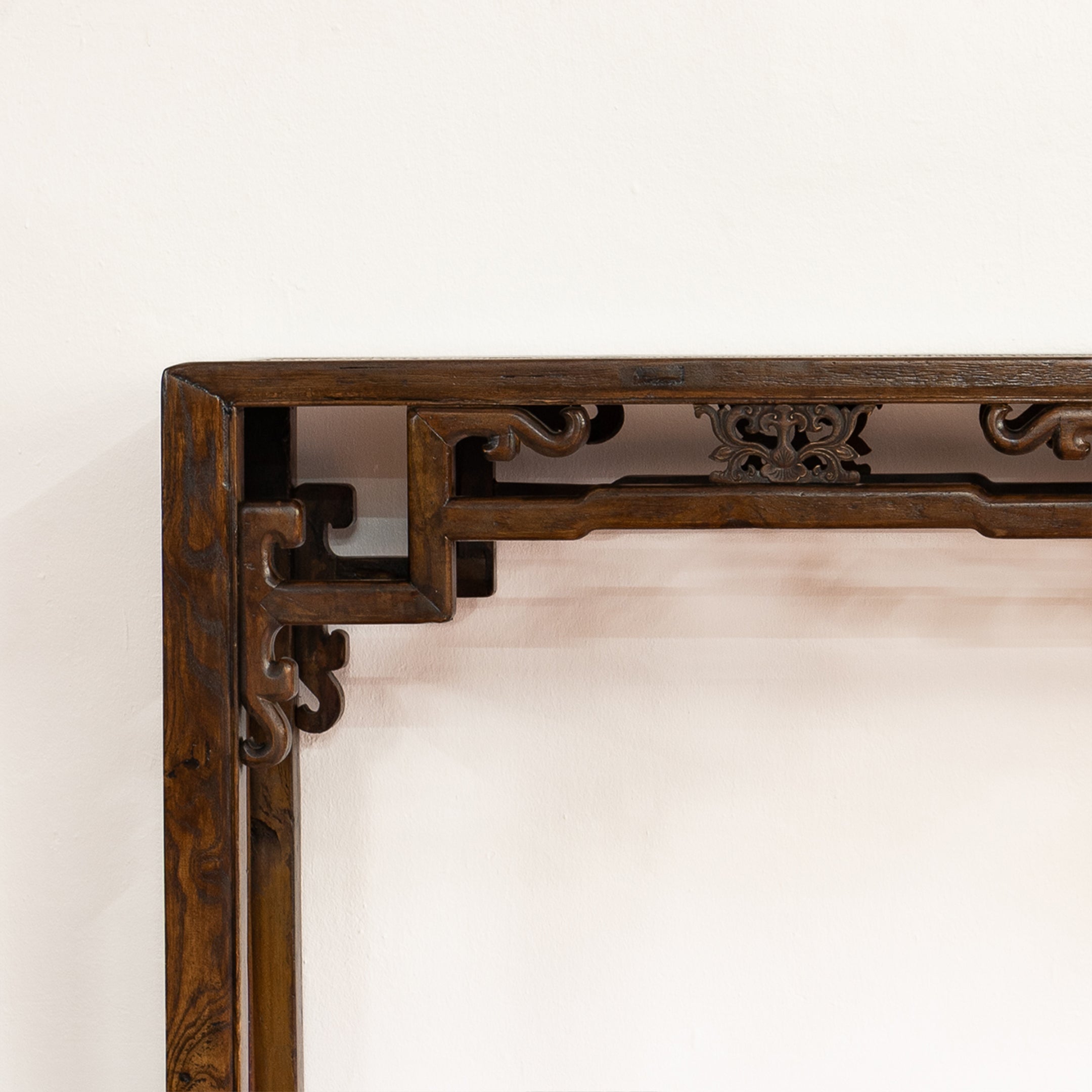 Antique Lotus Console Table