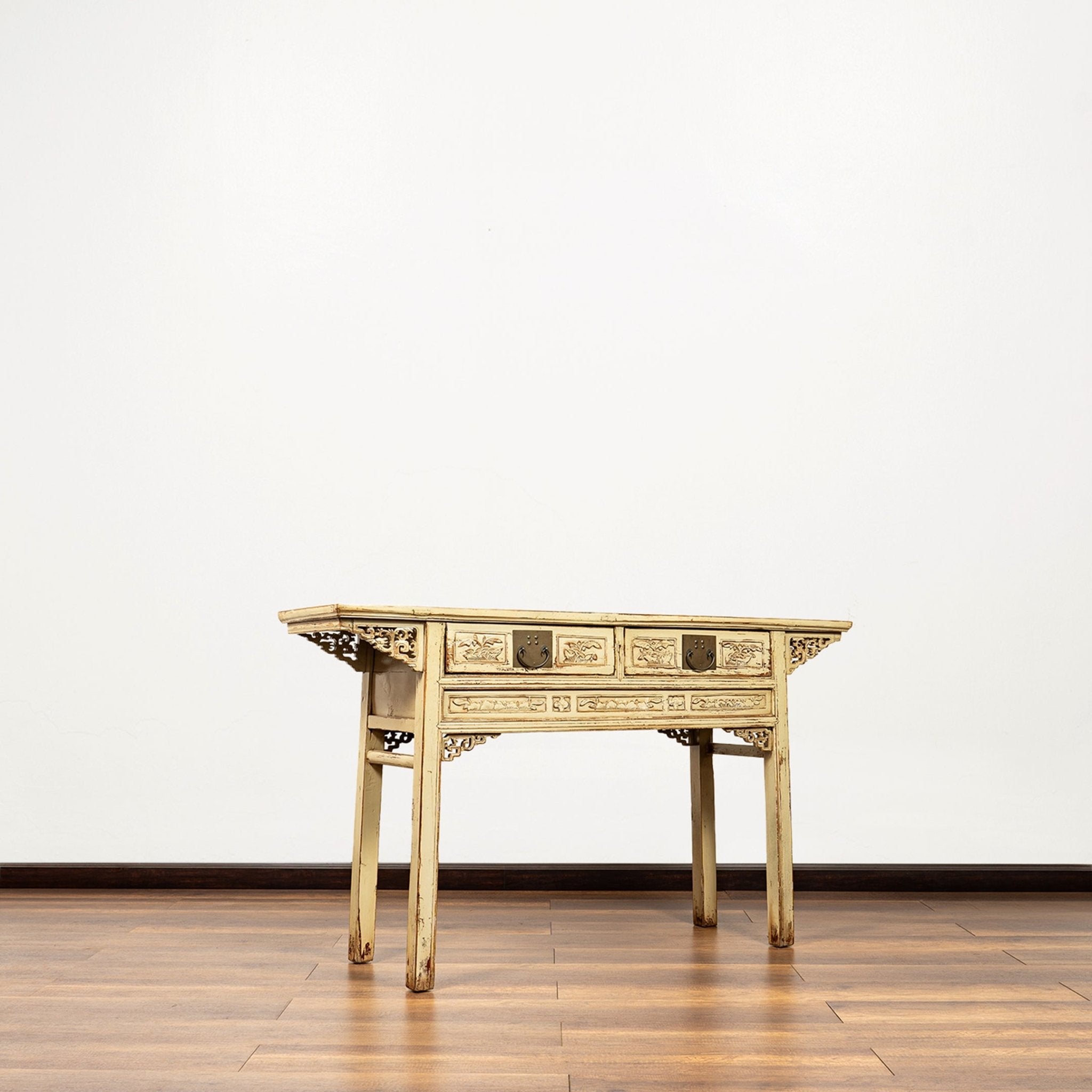 Chinese Antique Two Drawers Table - Surround Living - 3