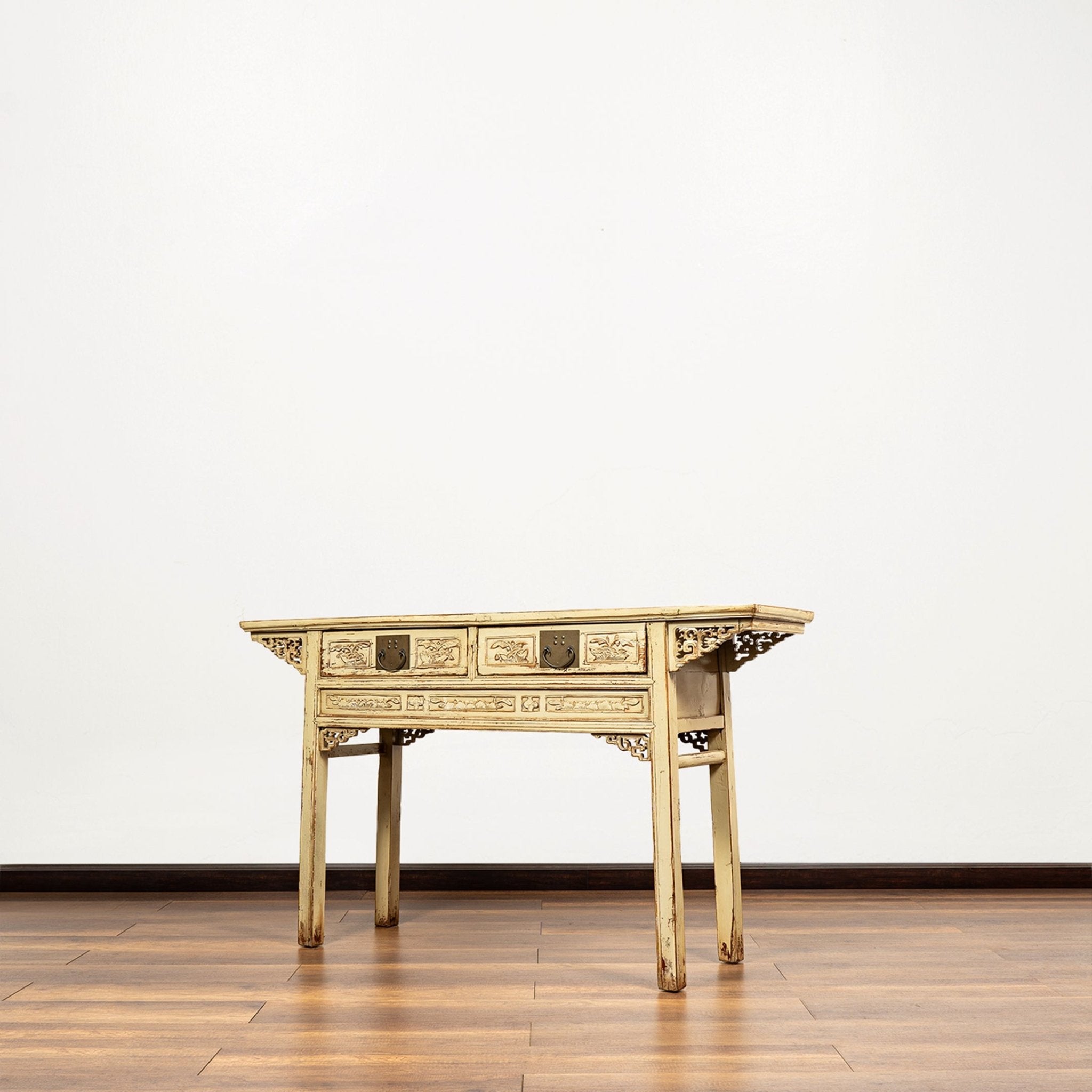 Chinese Antique Two Drawers Table - Surround Living - 4