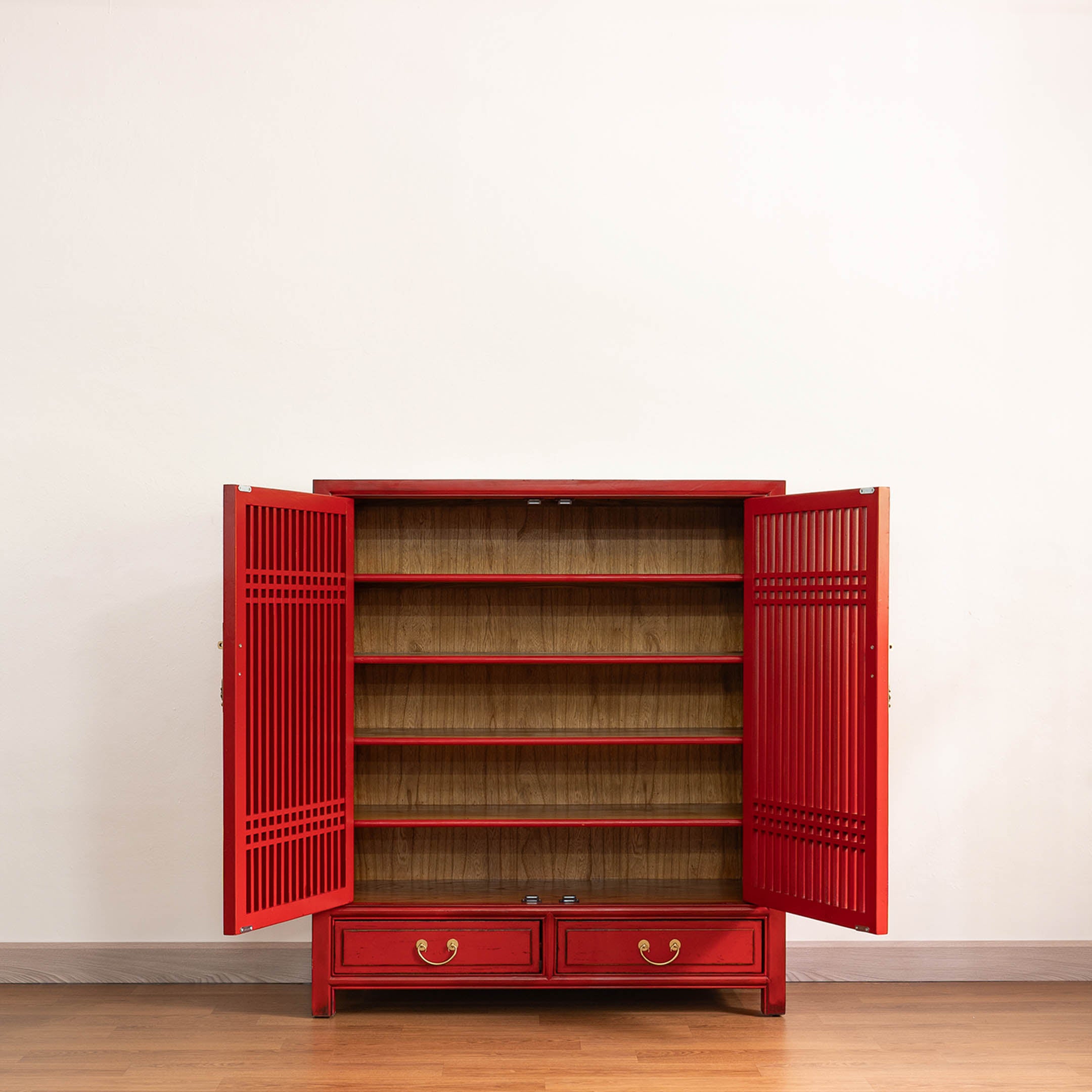 Traditional Lattice Door Cabinet