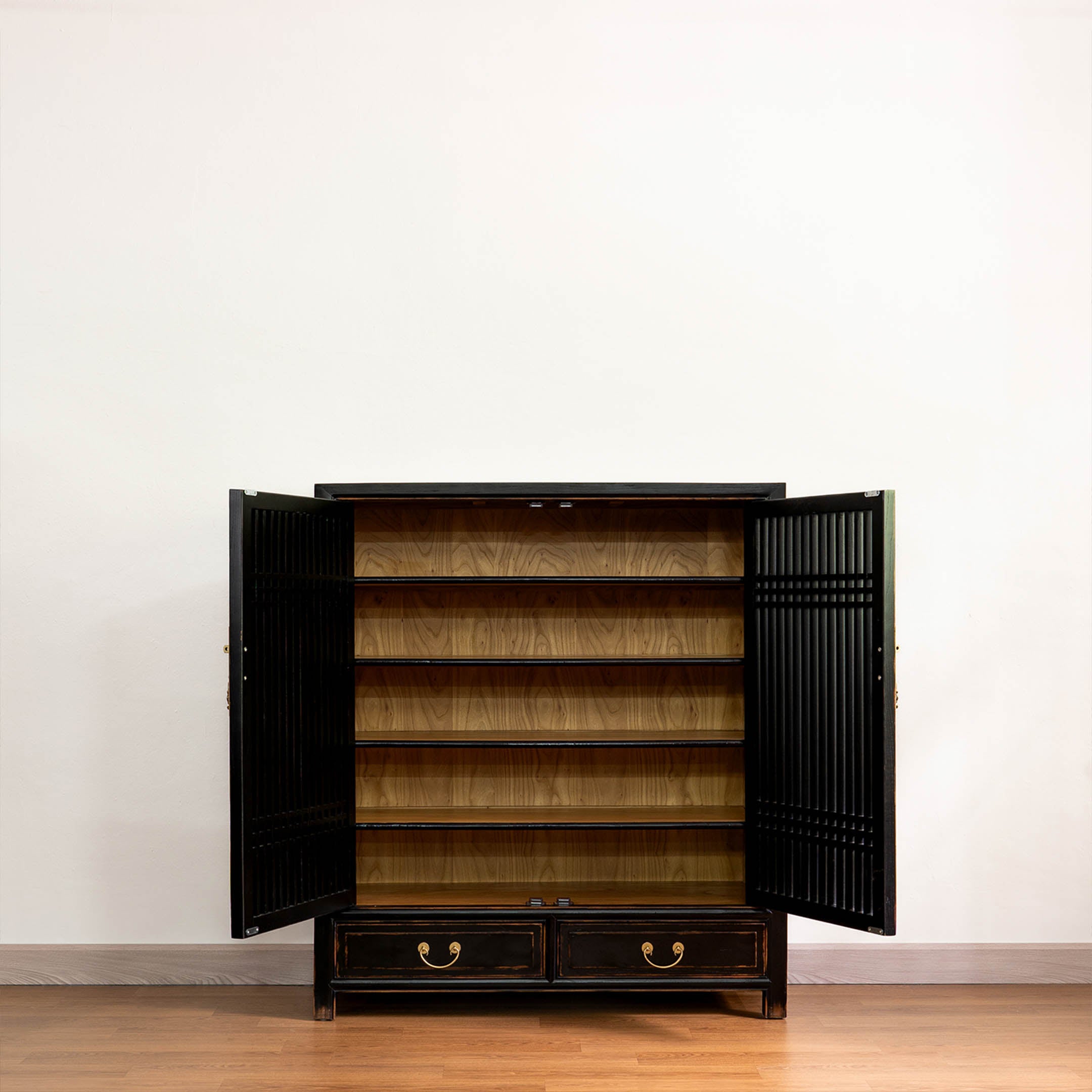 Traditional Lattice Door Cabinet