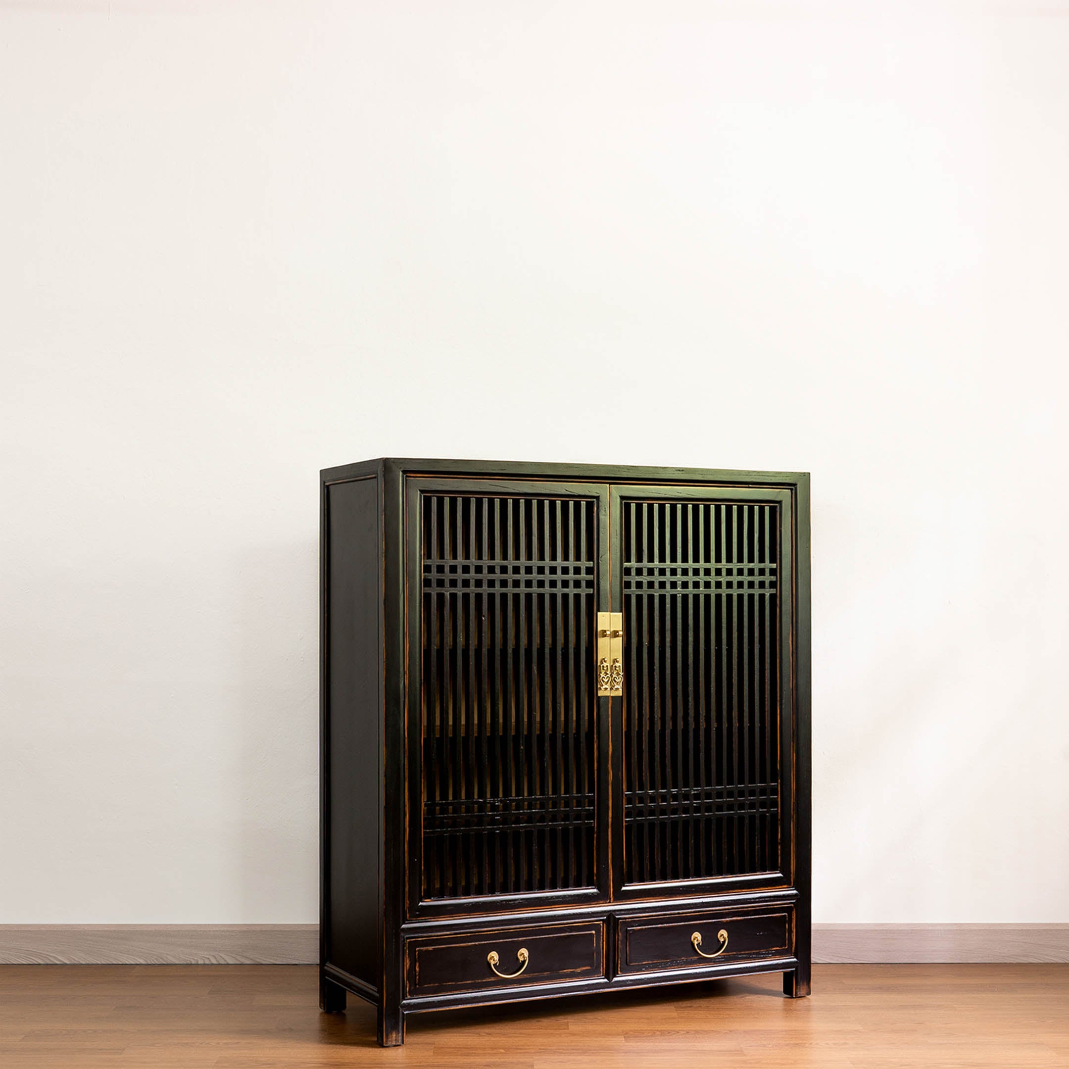 Traditional Lattice Door Cabinet