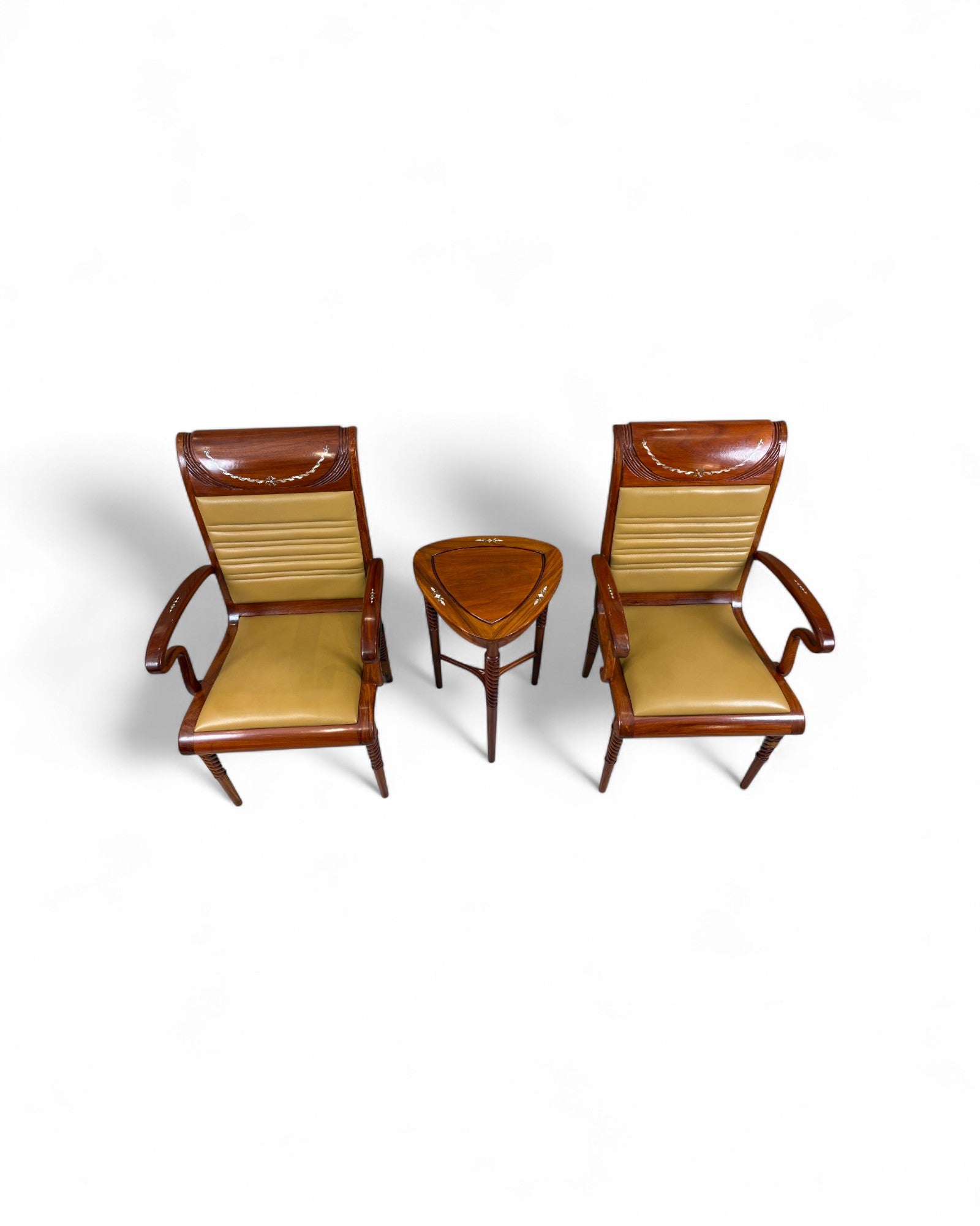 Chinese Rosewood Dining & Lounge Set with Wild Pearl Inlay - Reproduction