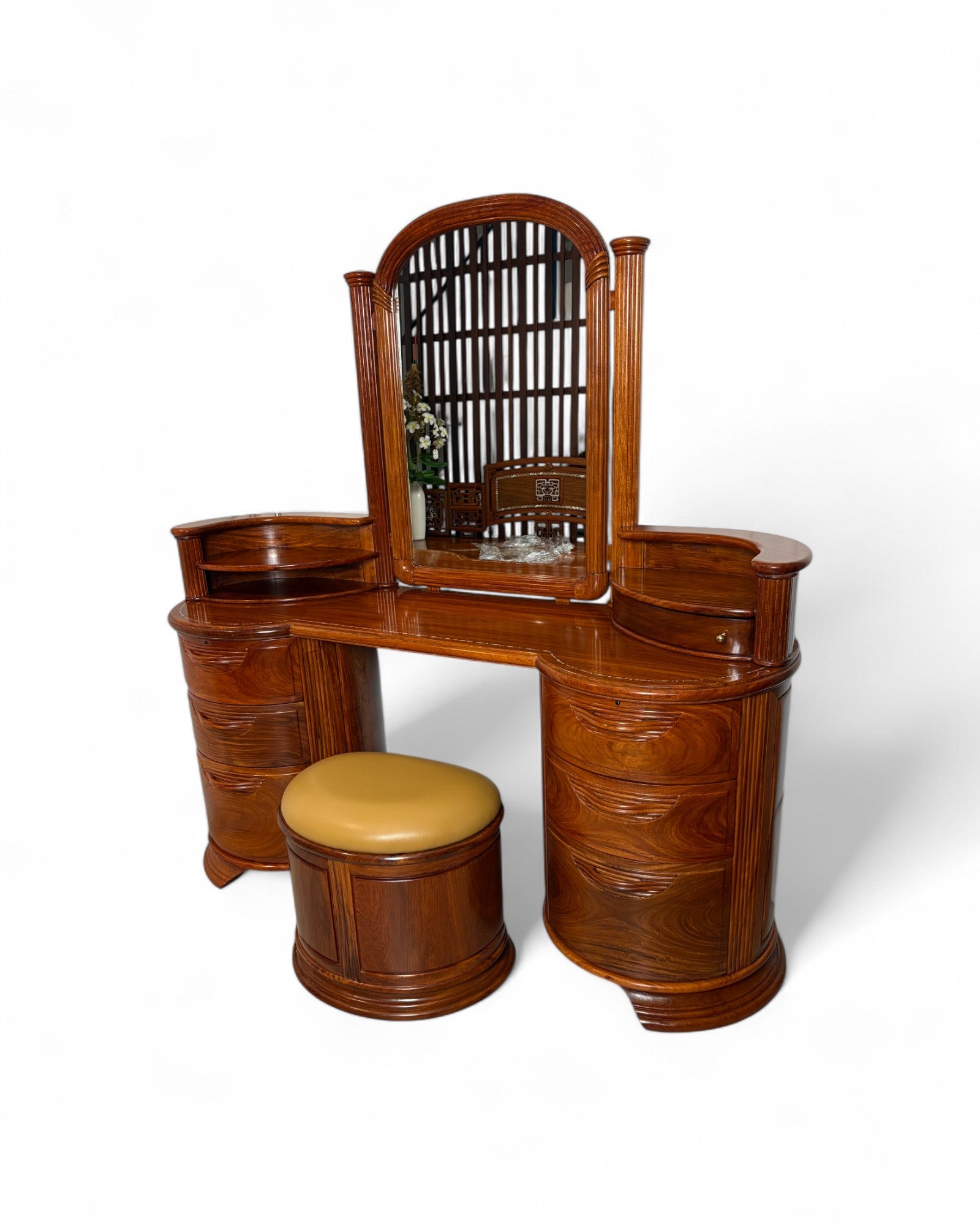 Chinese Style Rosewood Vanity Set- Reproduction