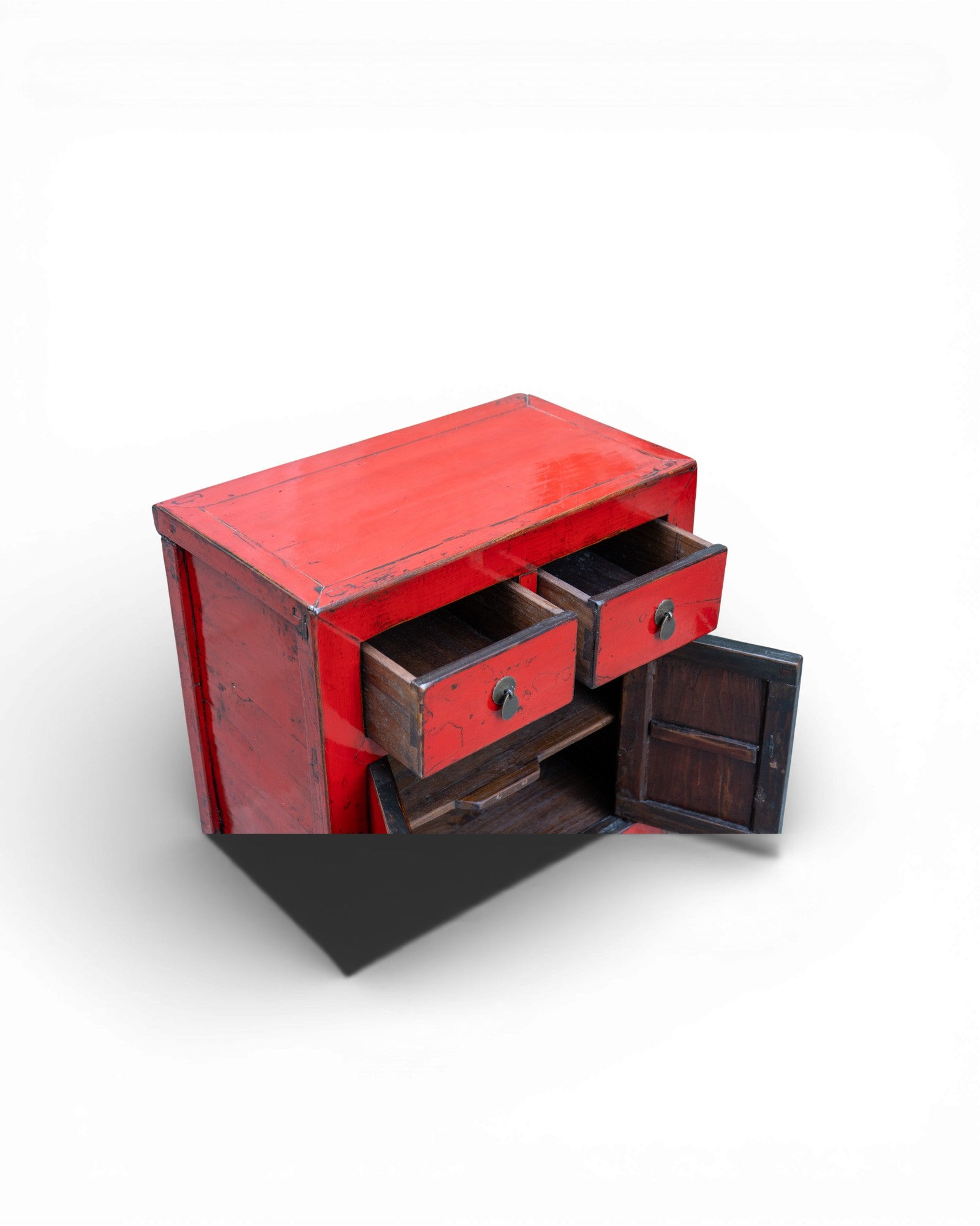 Qing Dynasty Red Sideboard Cabinet - Surround Living - 2