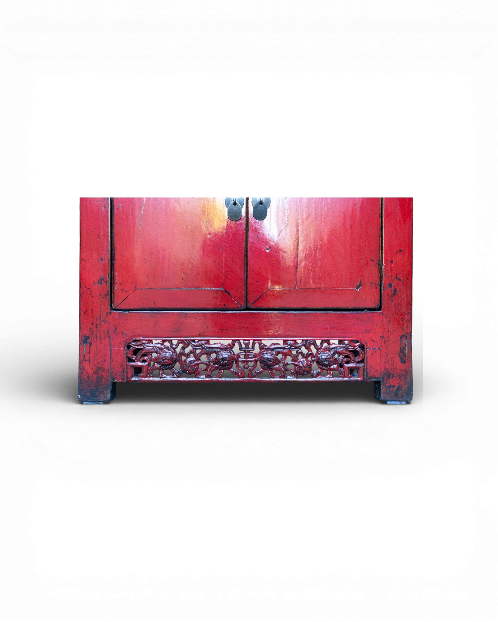 Qing Dynasty Red Sideboard Cabinet - Surround Living - 3