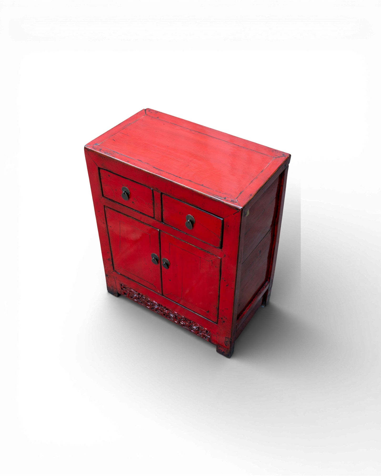 Qing Dynasty Red Sideboard Cabinet - Surround Living - 4