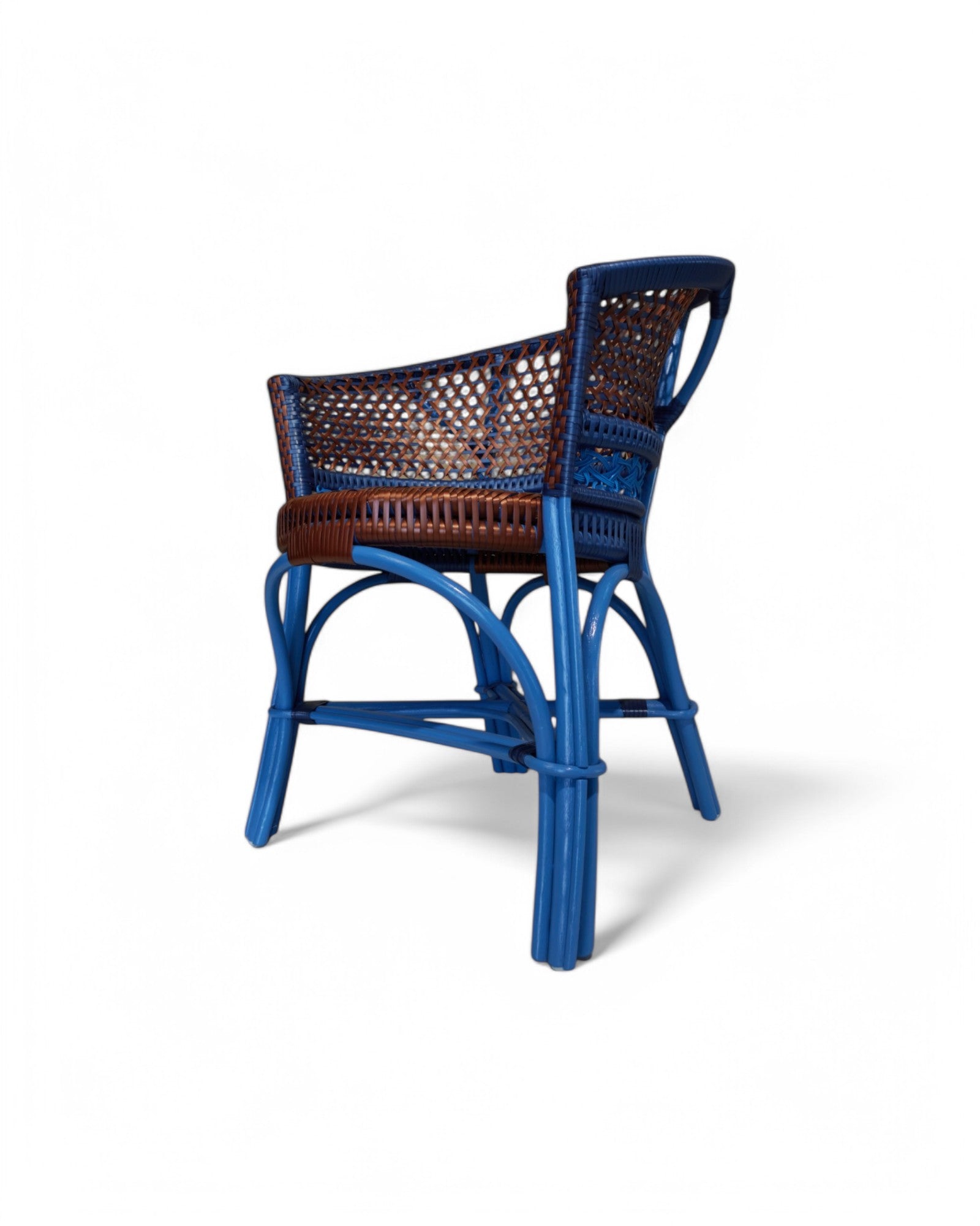 Marmar Chair - Brown & Blue