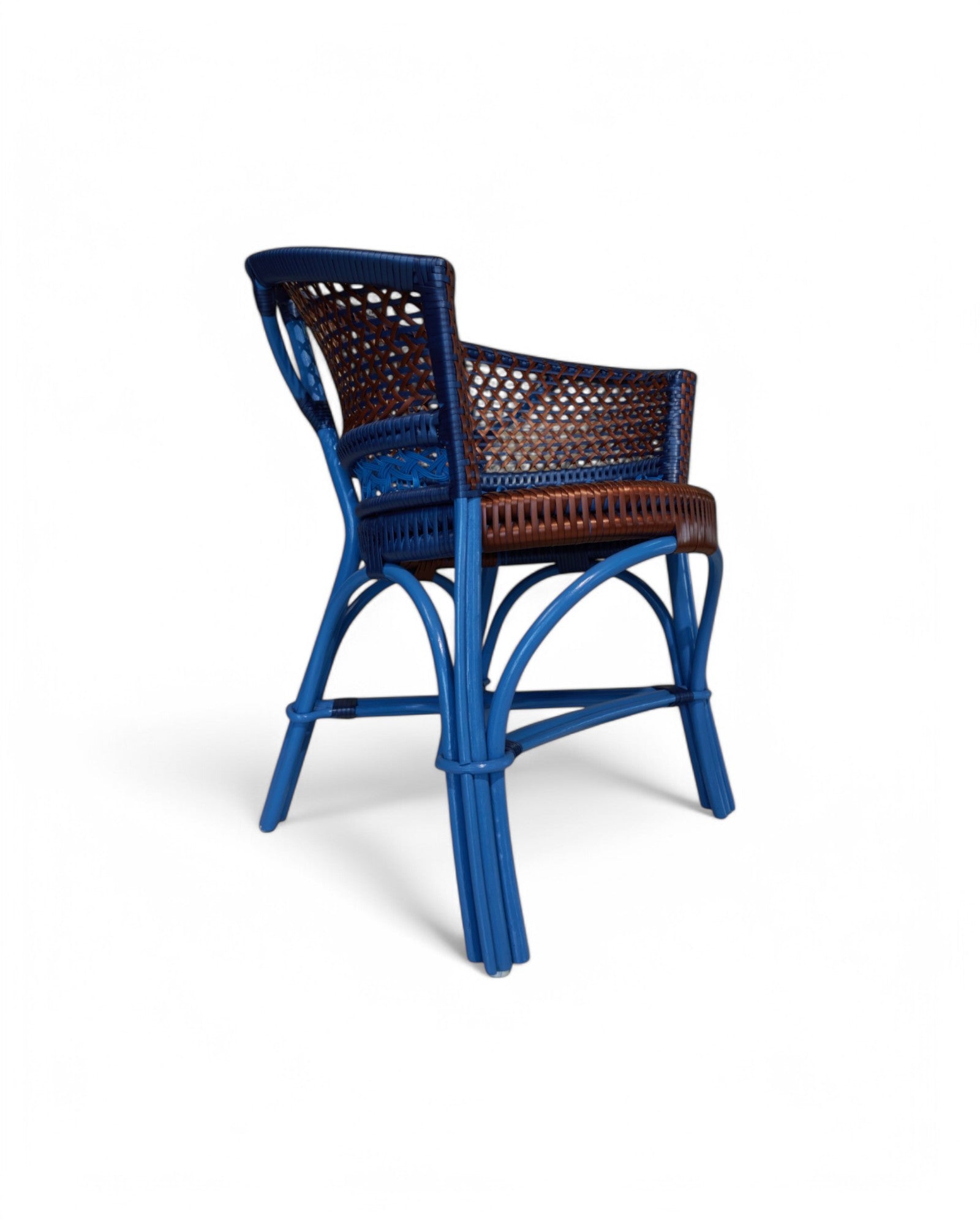 Marmar Chair - Brown & Blue