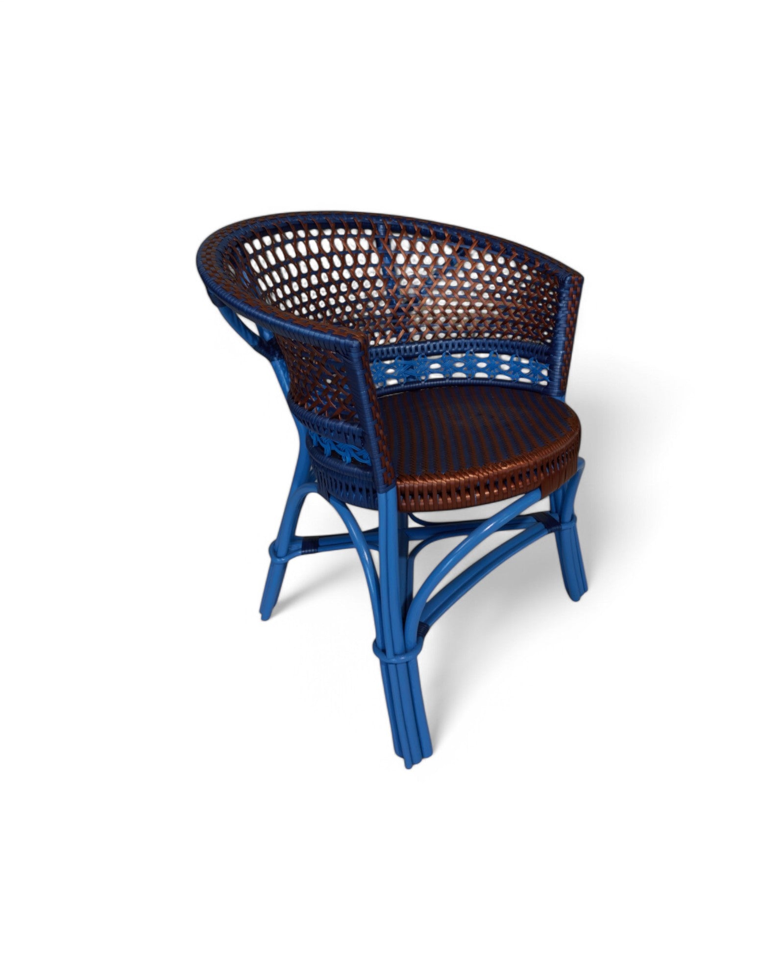 Marmar Chair - Brown & Blue