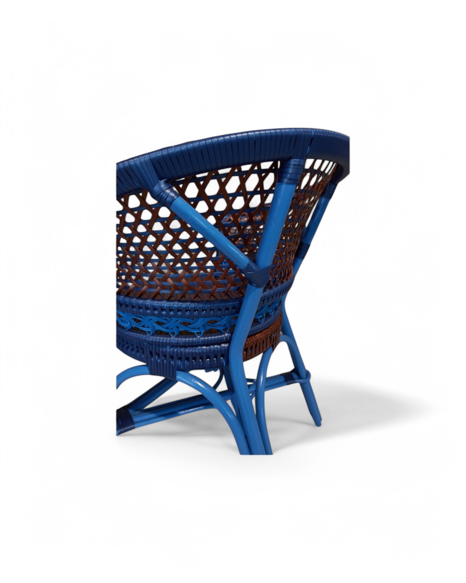 Marmar Chair - Brown & Blue