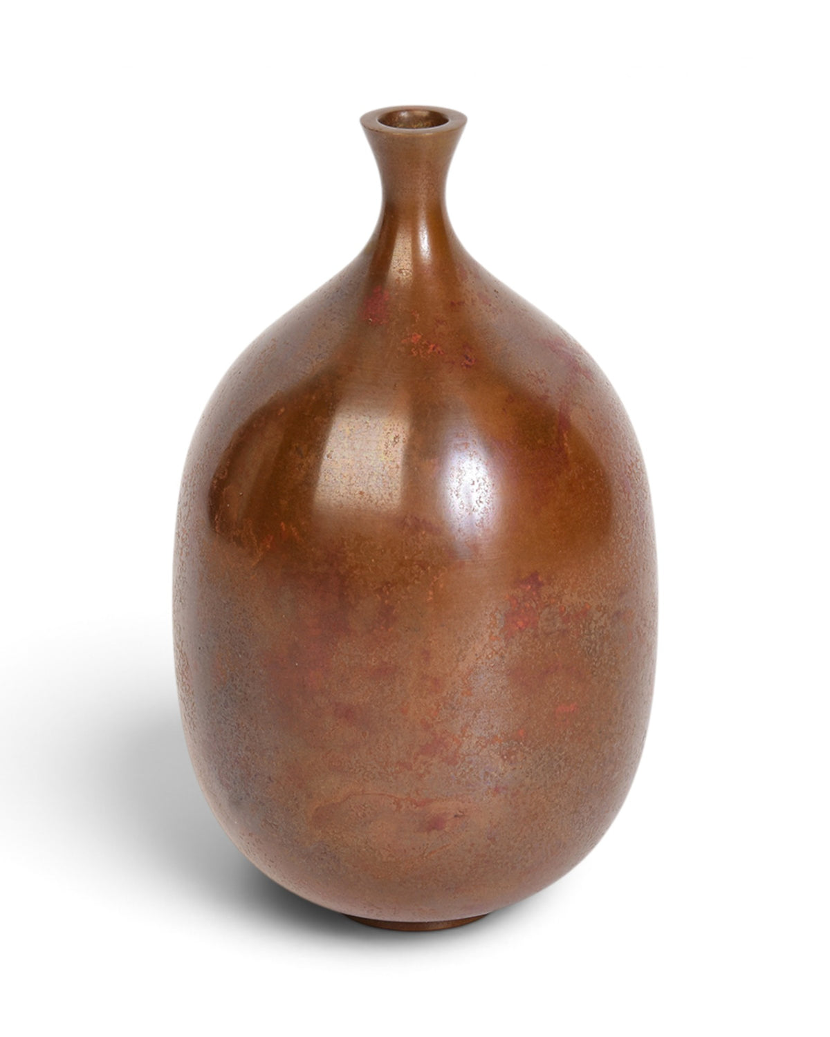 Japanese Bronze Vase with Hasegawa Megumi Makers Signature