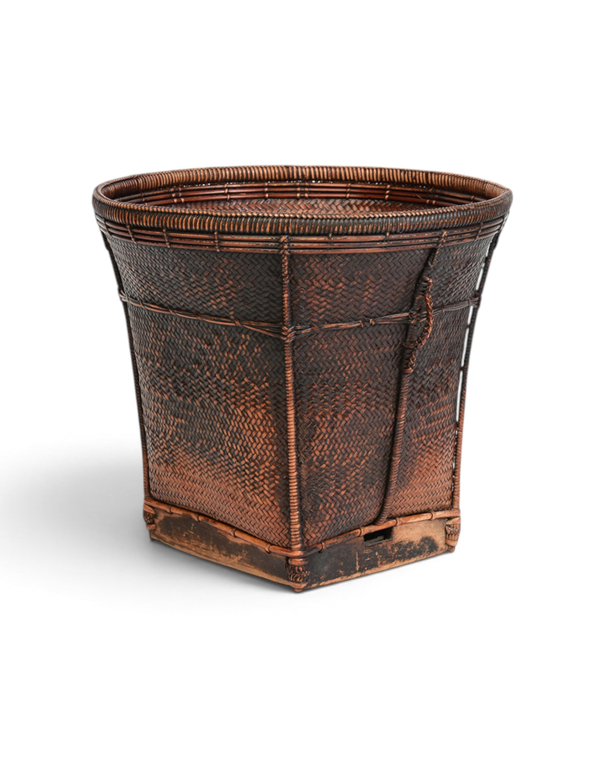 Laos Bamboo Basket, Brown