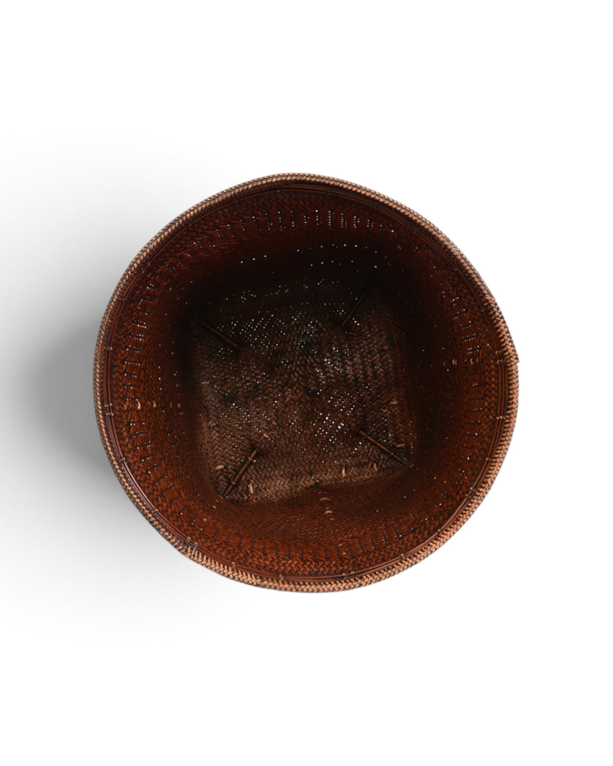 Laos Bamboo Basket, Brown