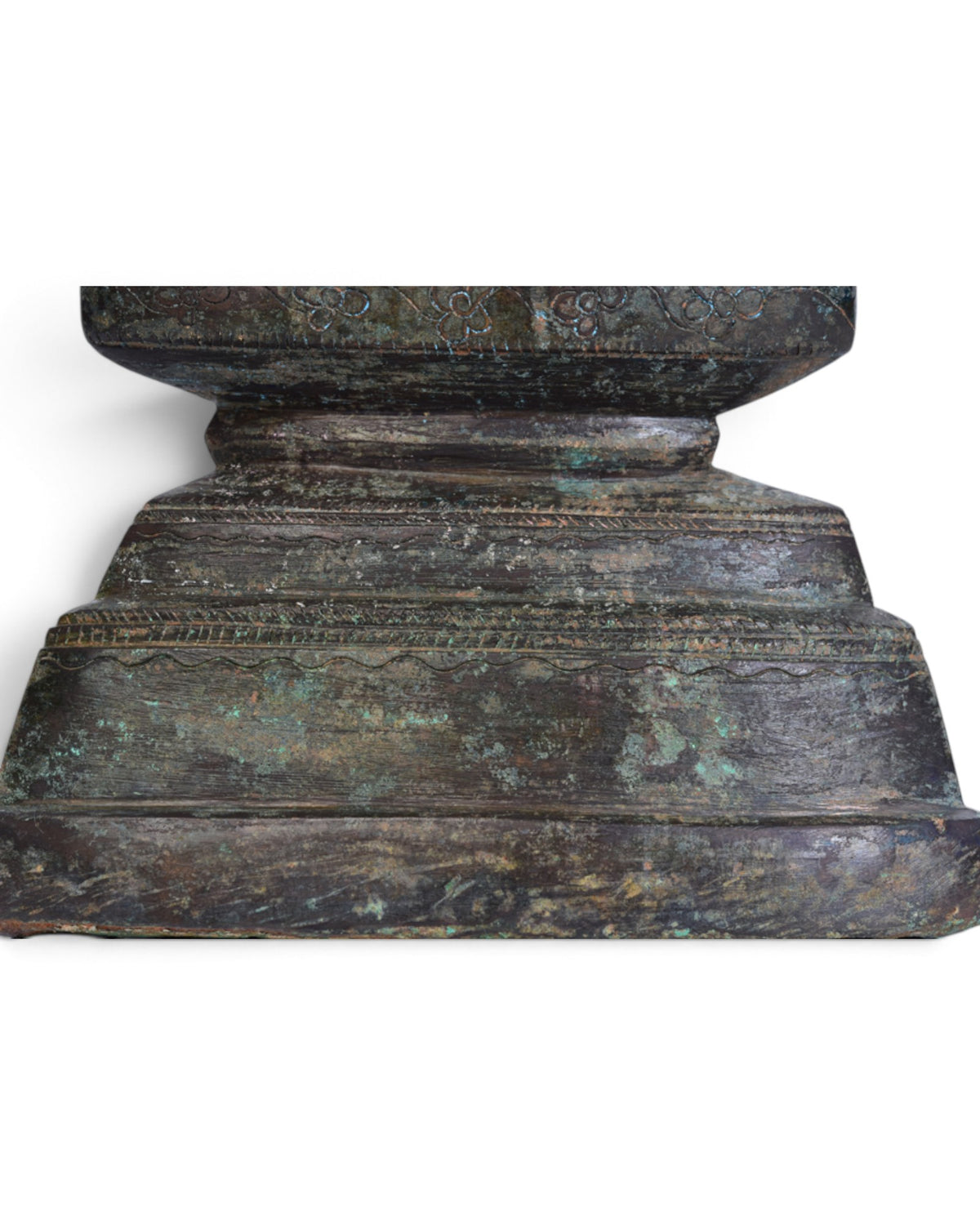 Burmese Bronze Seated Buddha Lotus Base, Shan Period