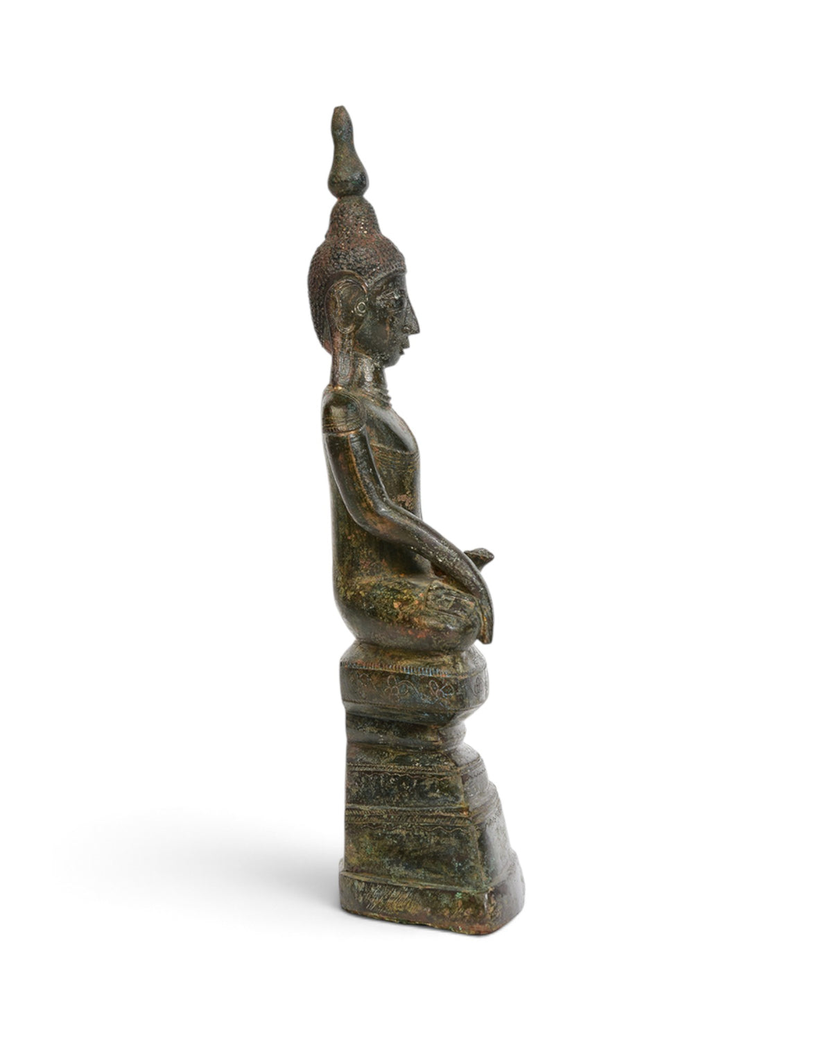 Burmese Bronze Seated Buddha Lotus Base, Shan Period