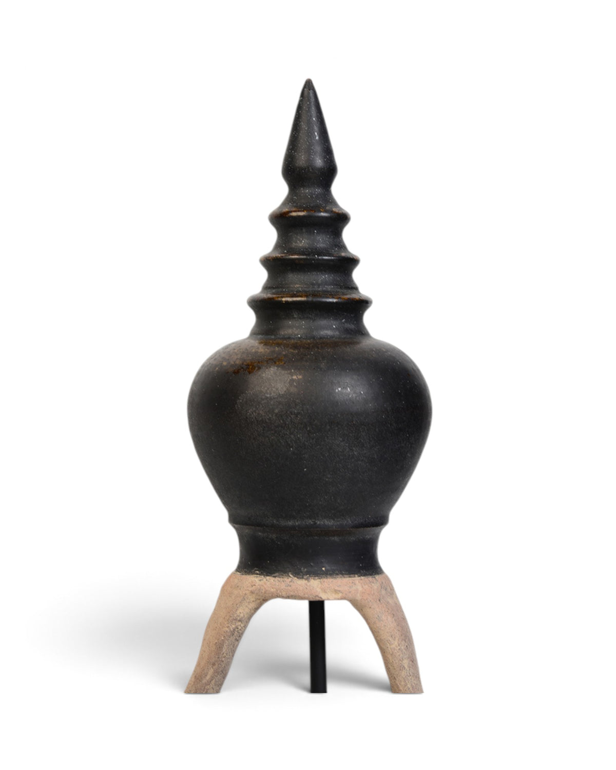 A Set of 5 Thai Stoneware Ceramic Roof Ridge Decoration - Set of 5