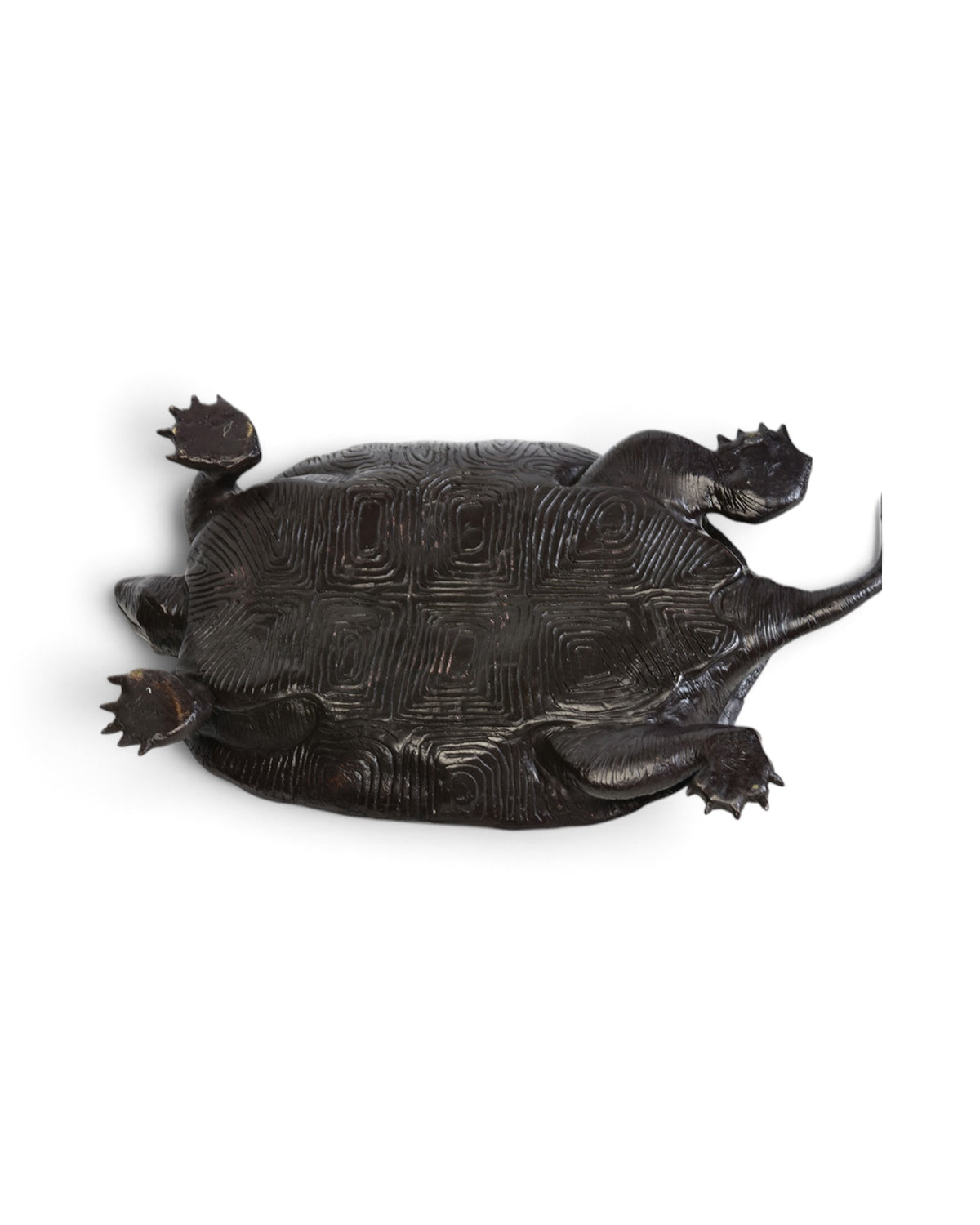 A Set of 3 Finely Cast Asian Bronze Turtles Animal Statues - Set of 3