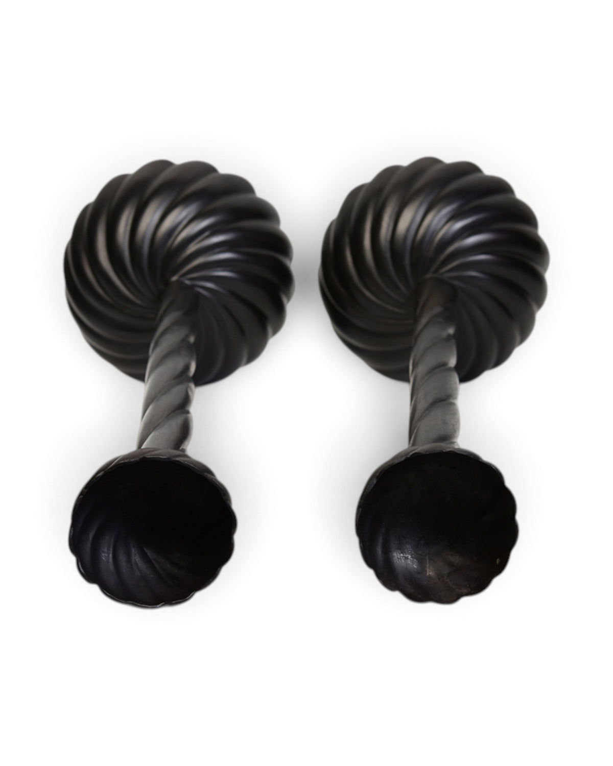 A Pair of Bronze Candlesticks - Set of 2