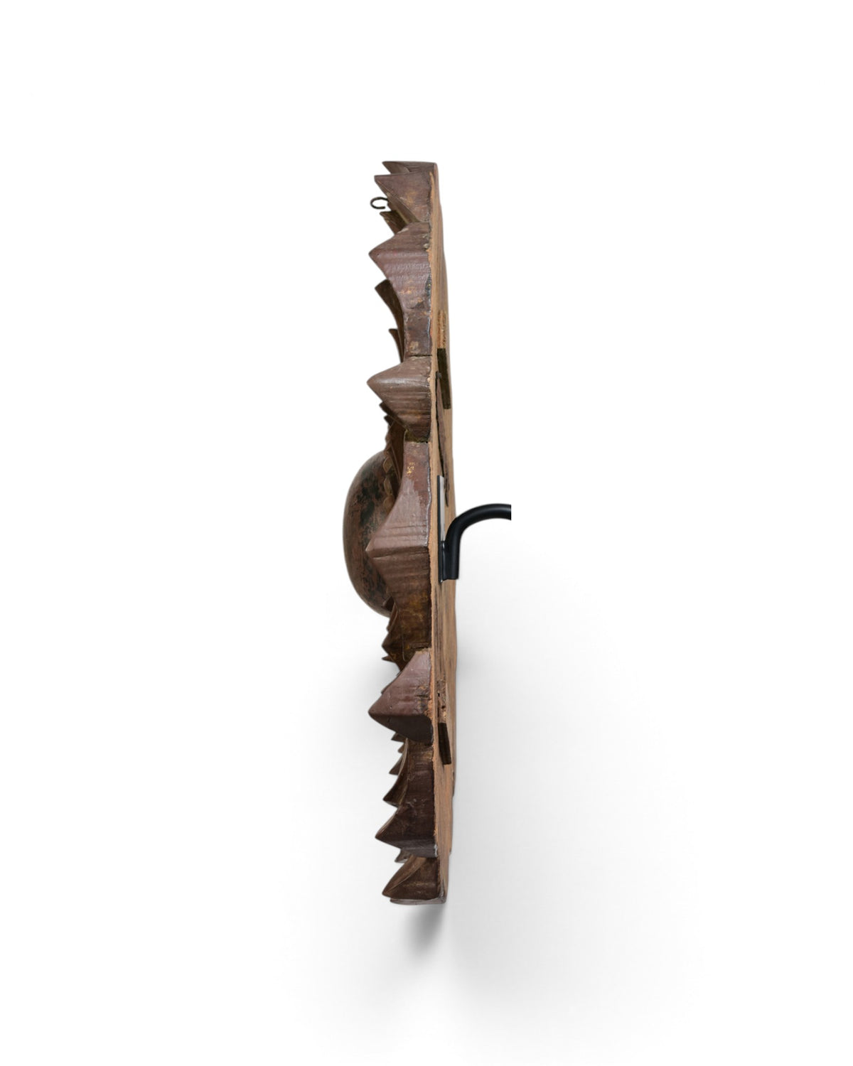 Large Burmese Wooden Flower Mandalay Decoration with Stand