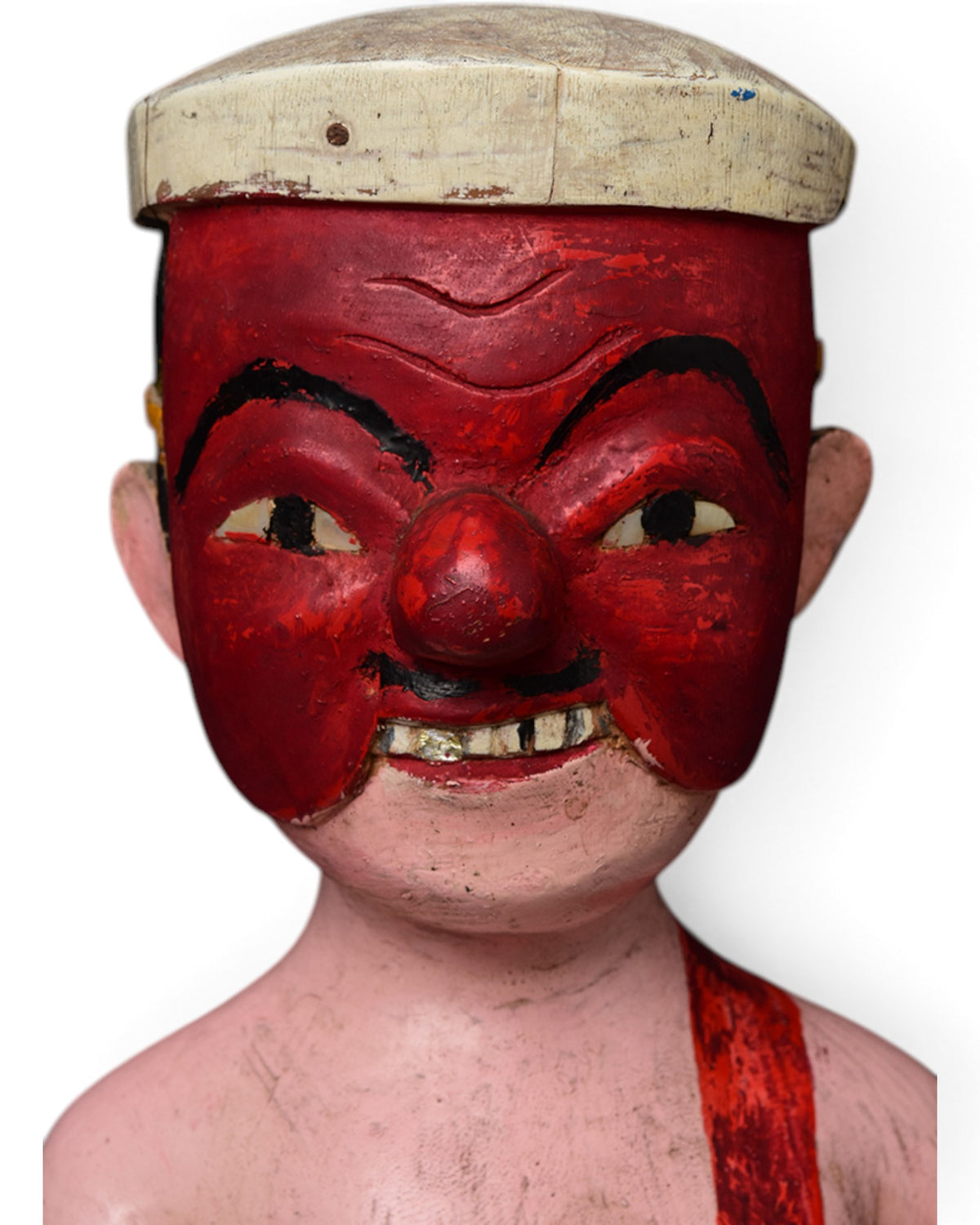 Burmese Wooden Standing Figure, Mandalay Period