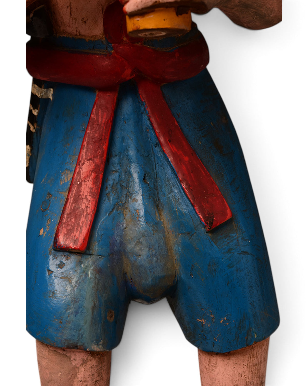 Burmese Wooden Standing Figure, Mandalay Period