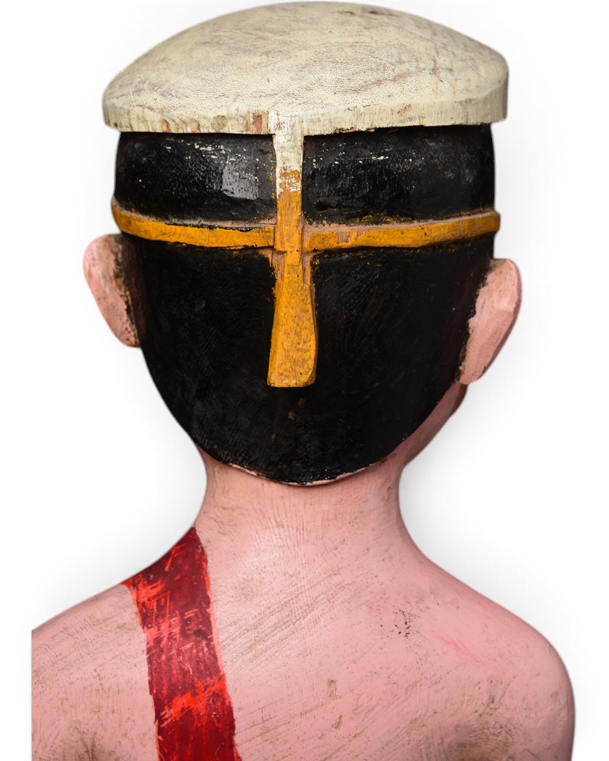 Burmese Wooden Standing Figure, Mandalay Period